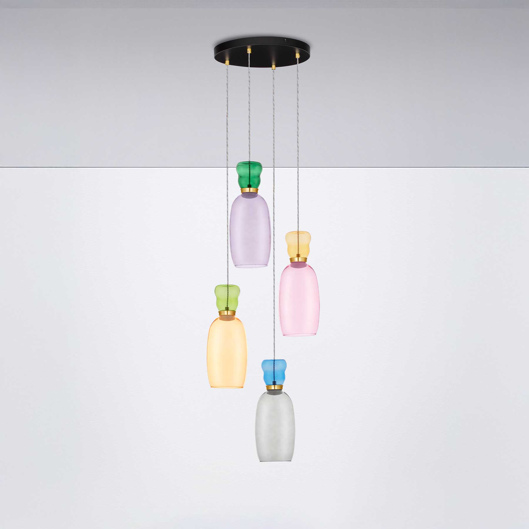 Nova Luce Pluma LED skleněné závěsné svítidlo