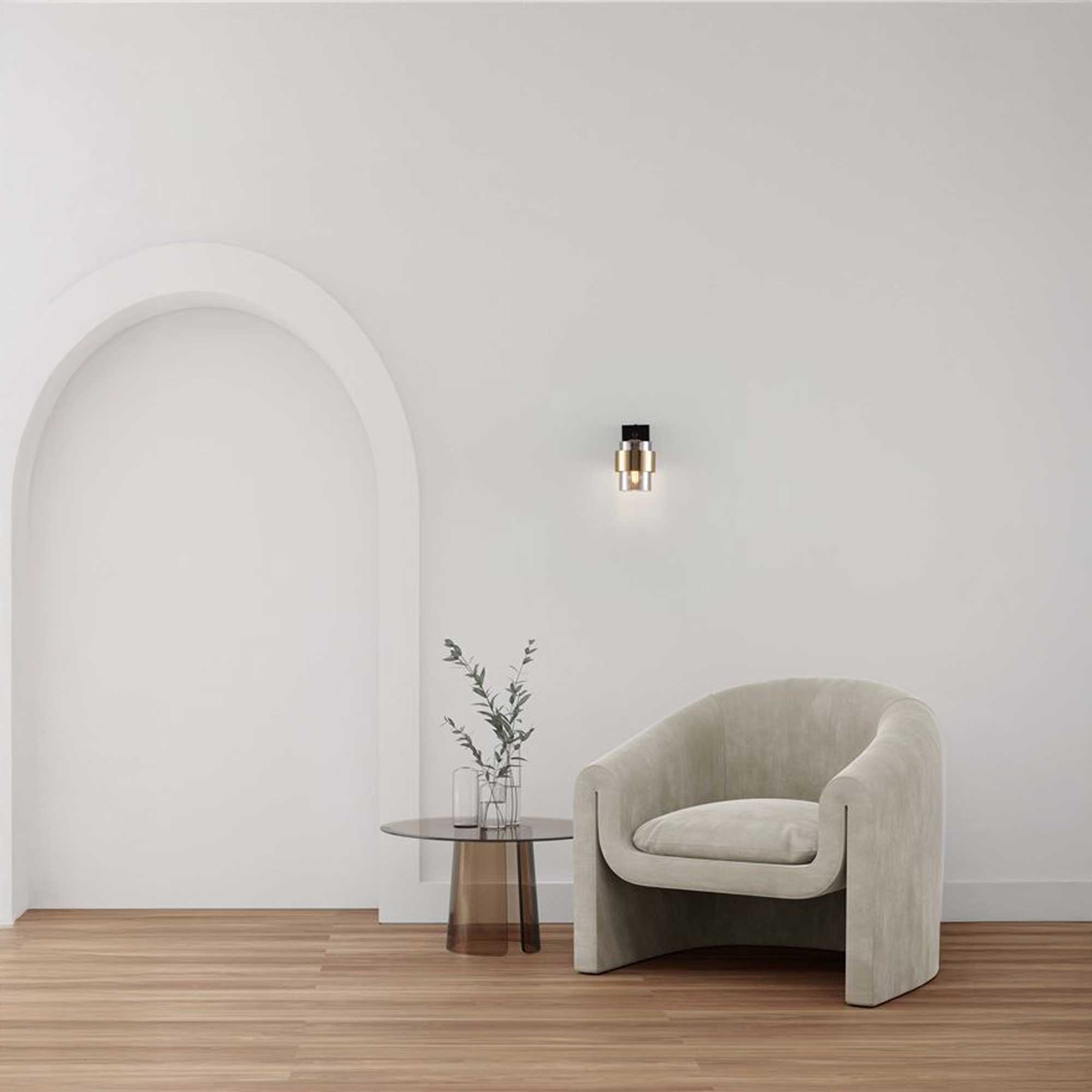 Стъклена стенна лампа Nova Luce Sianna E27