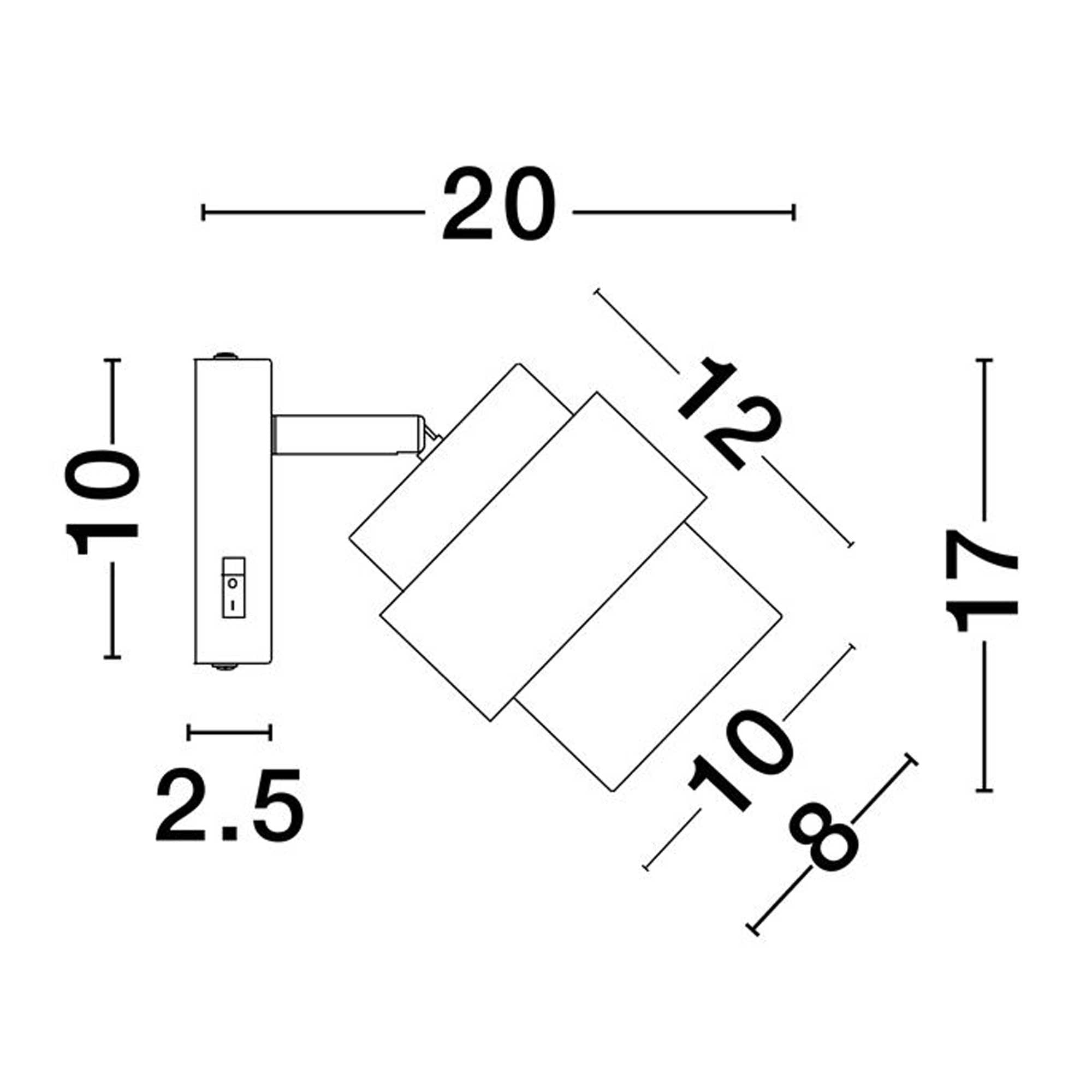 Стъклена стенна лампа Nova Luce Sianna E27