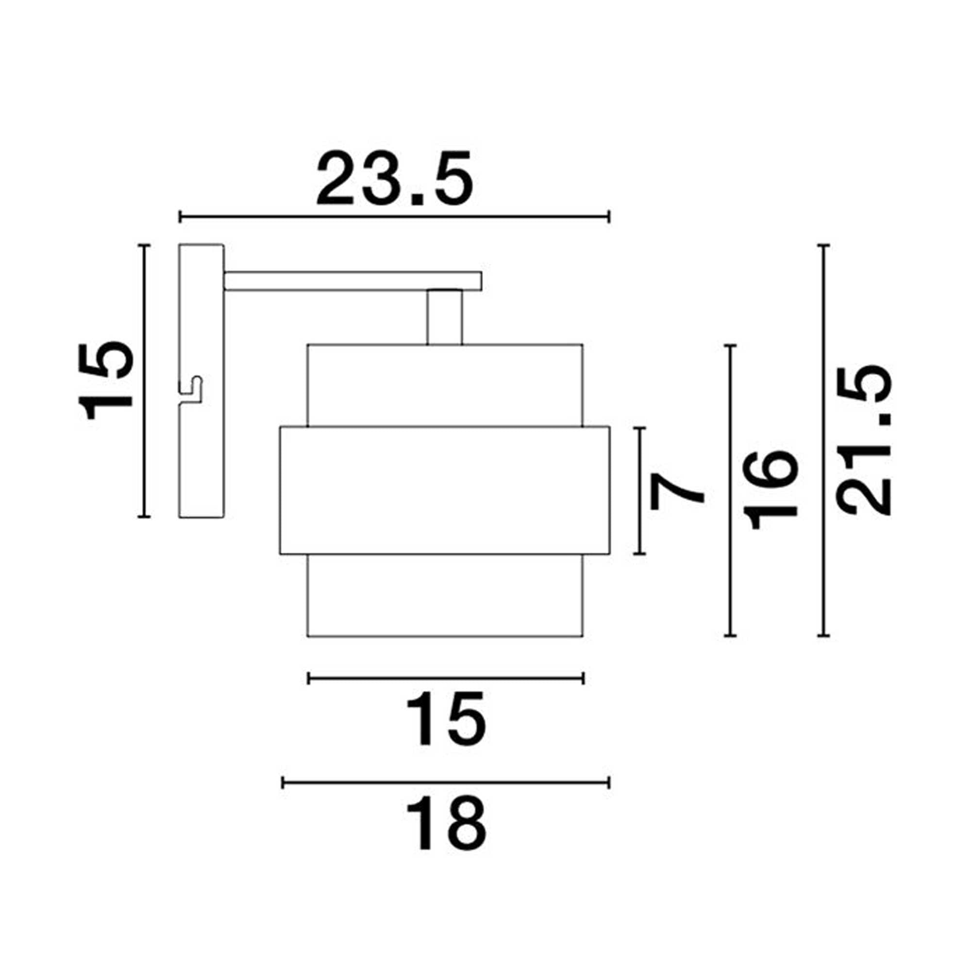 Стъклена стенна лампа Nova Luce Sianna E27