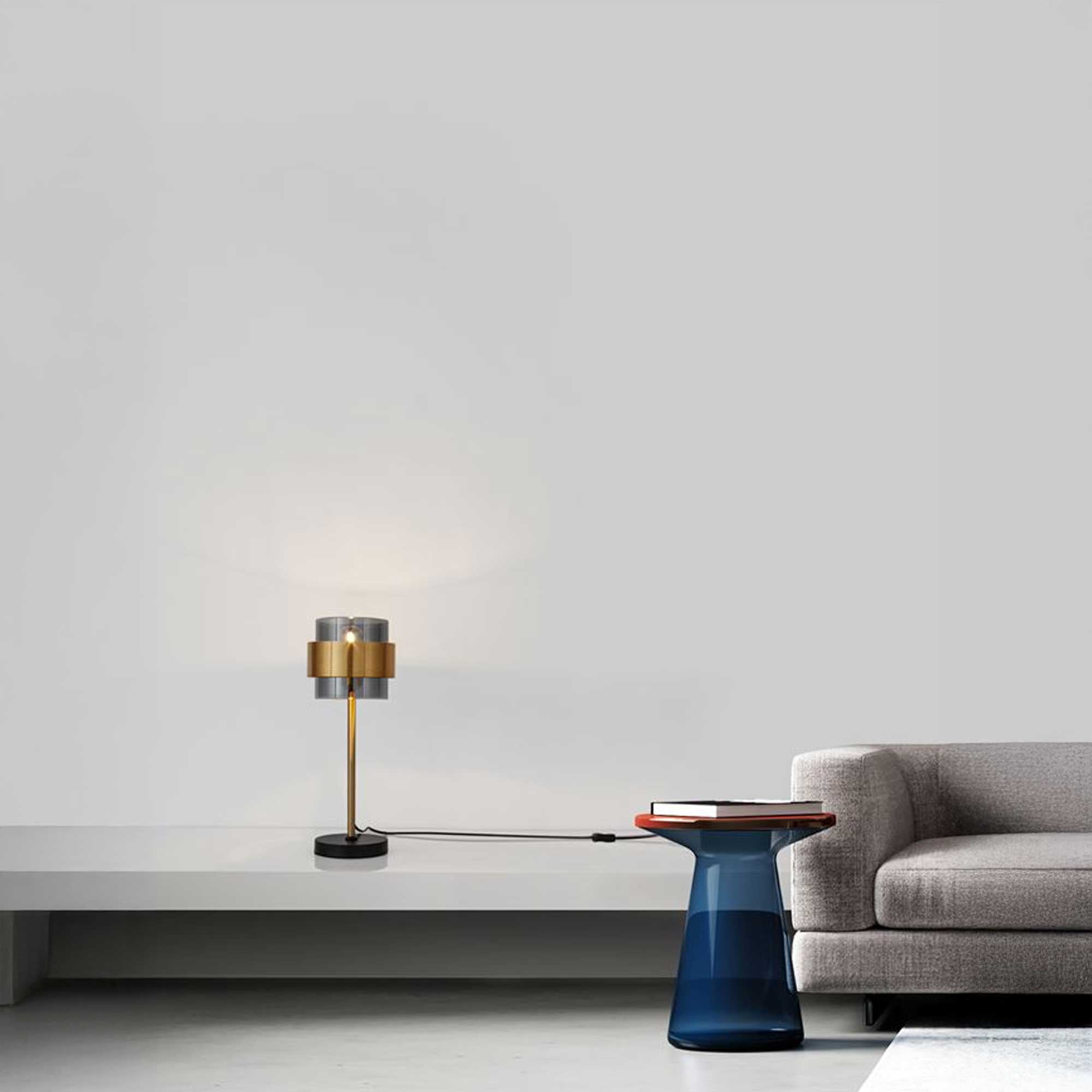 Стъклена настолна лампа Nova Luce Sianna E27