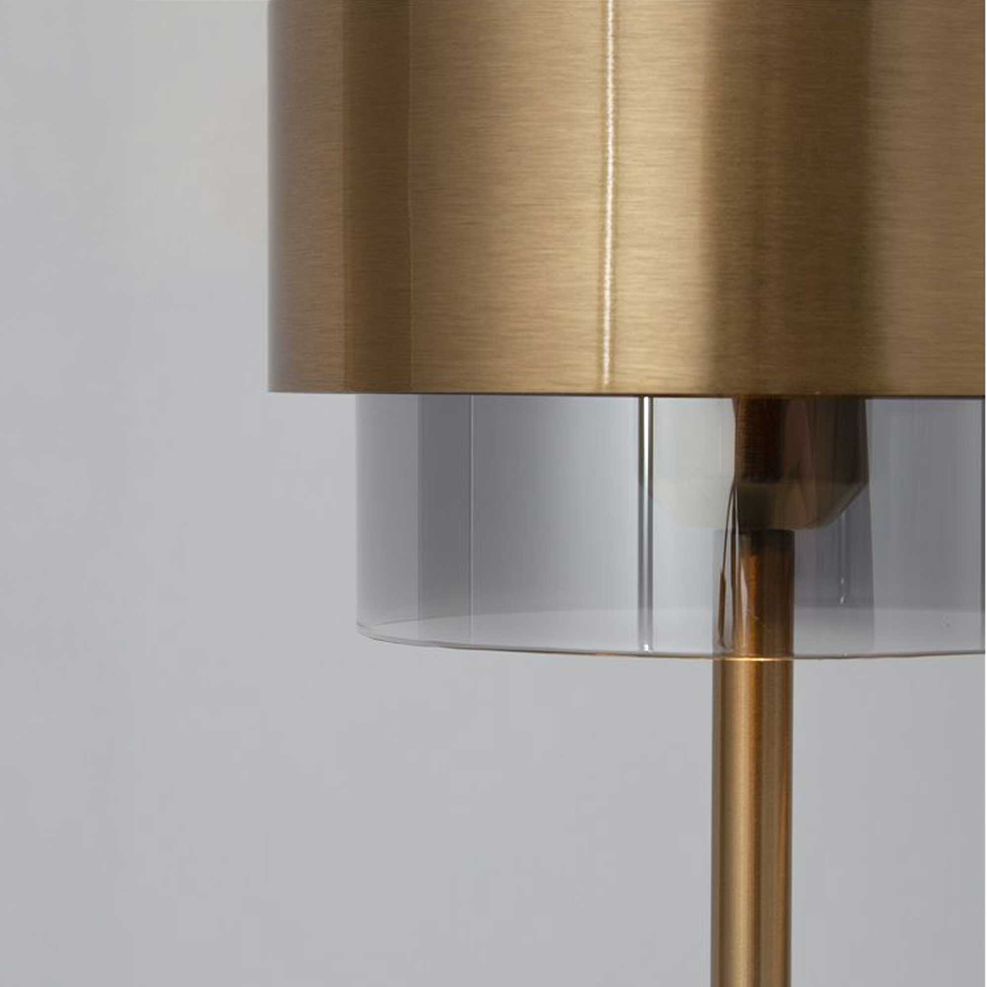 Стъклена настолна лампа Nova Luce Sianna E27