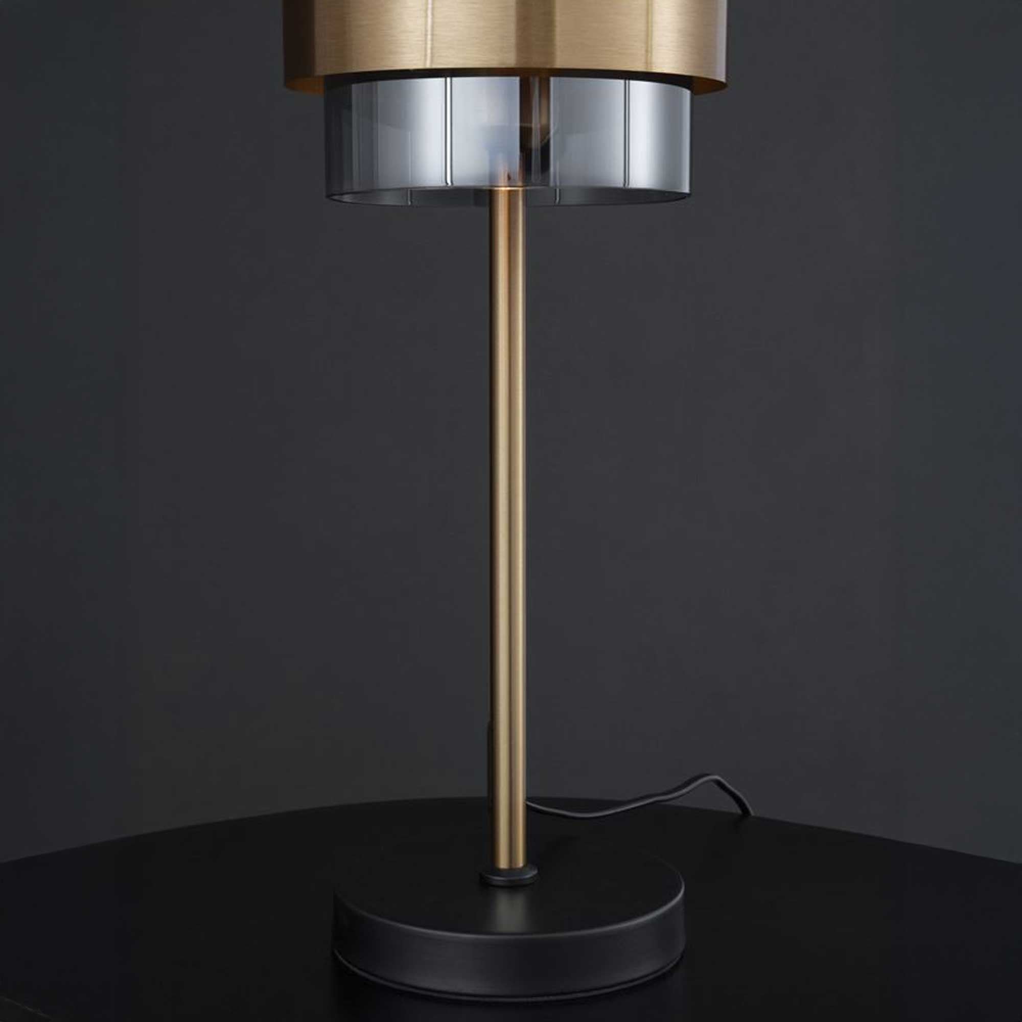 Стъклена настолна лампа Nova Luce Sianna E27