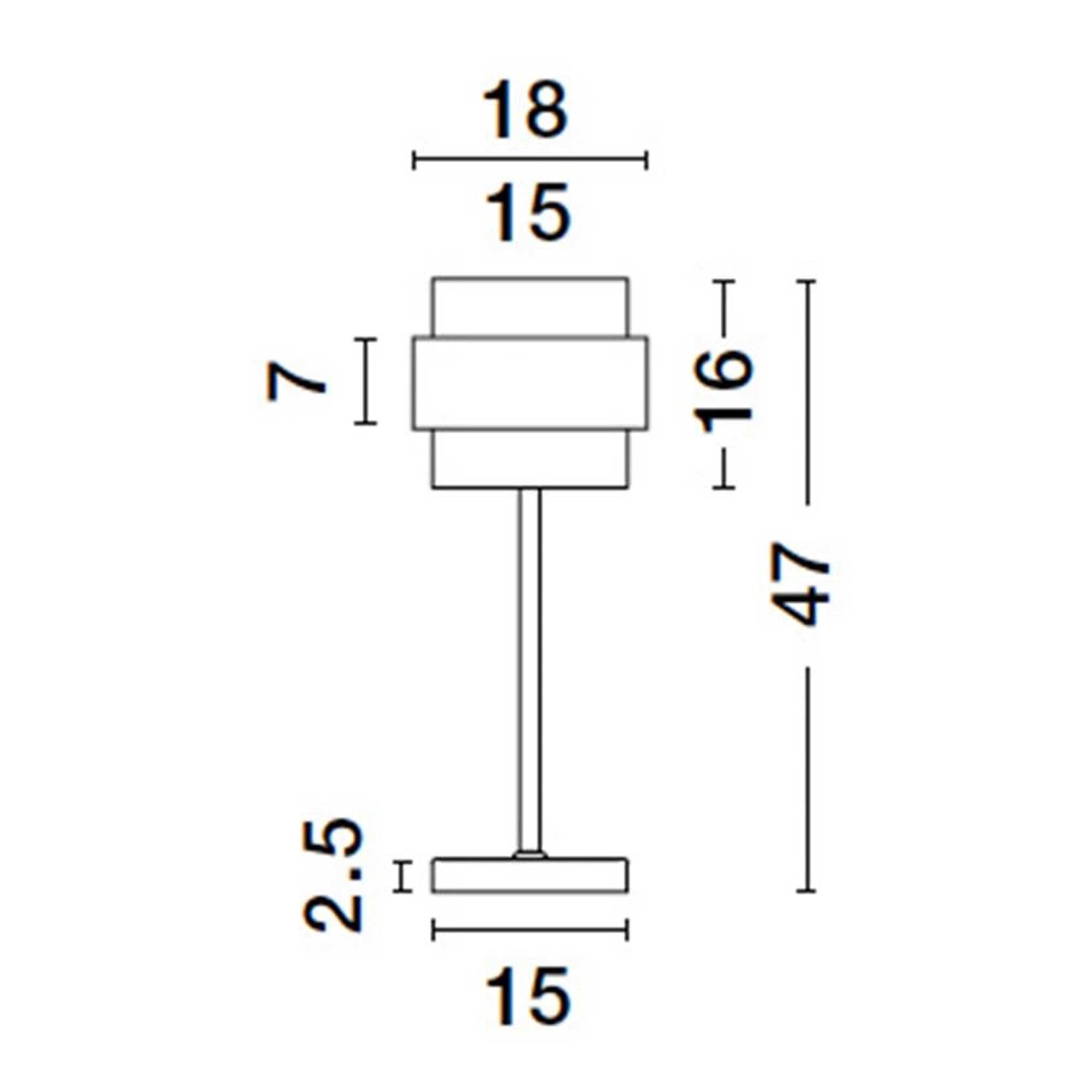 Стъклена настолна лампа Nova Luce Sianna E27