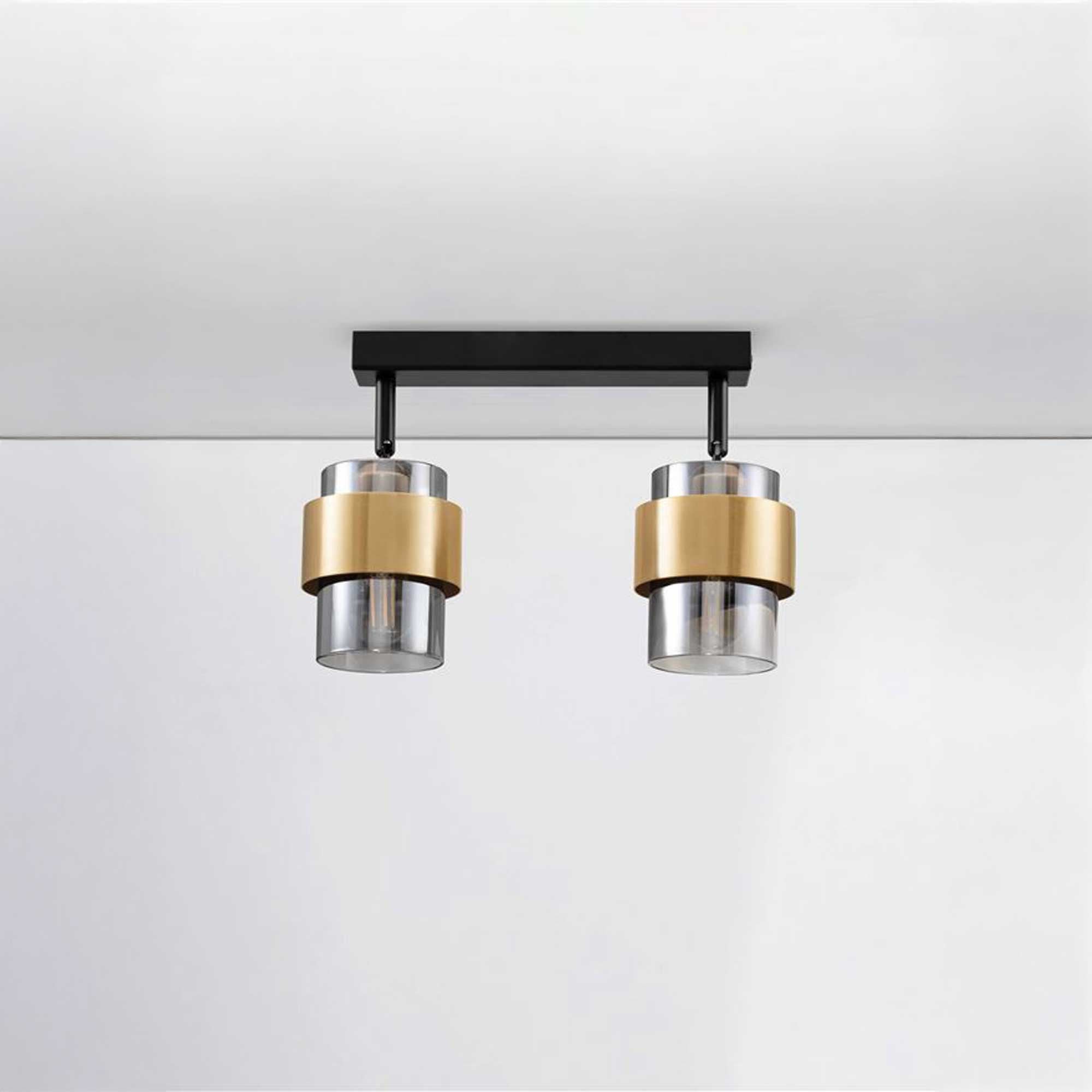 Стъклена лампа за таван Nova Luce Sianna E27