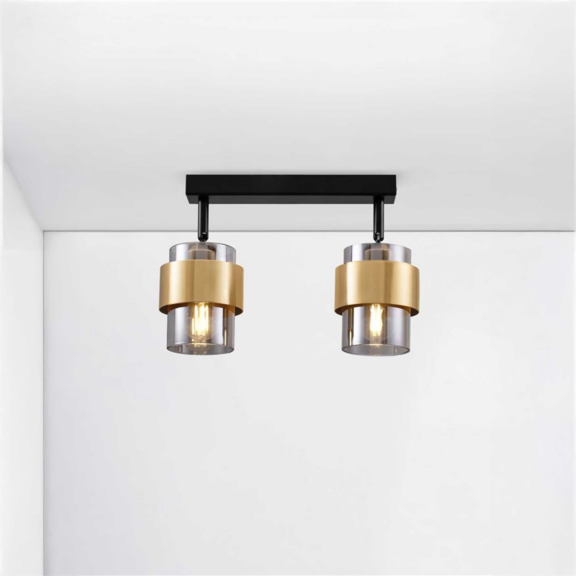 Стъклена лампа за таван Nova Luce Sianna E27