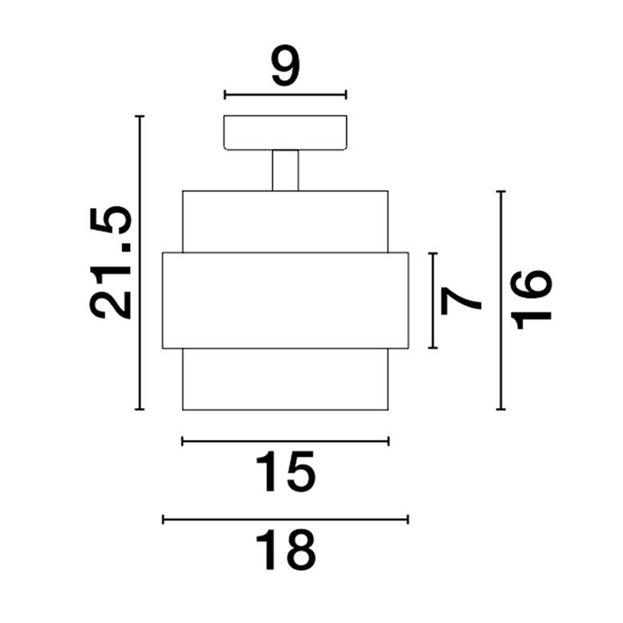 Стъклена лампа за таван Nova Luce Sianna E27