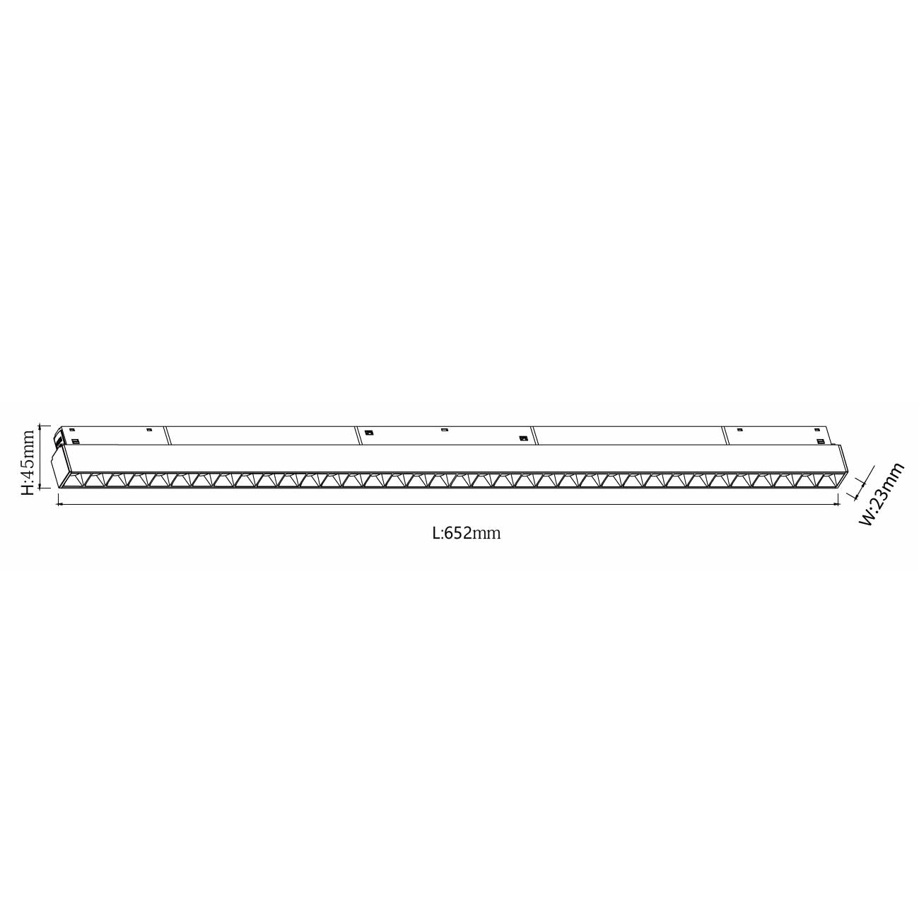 Chris Deep LED svítidlo pro 48V lištu