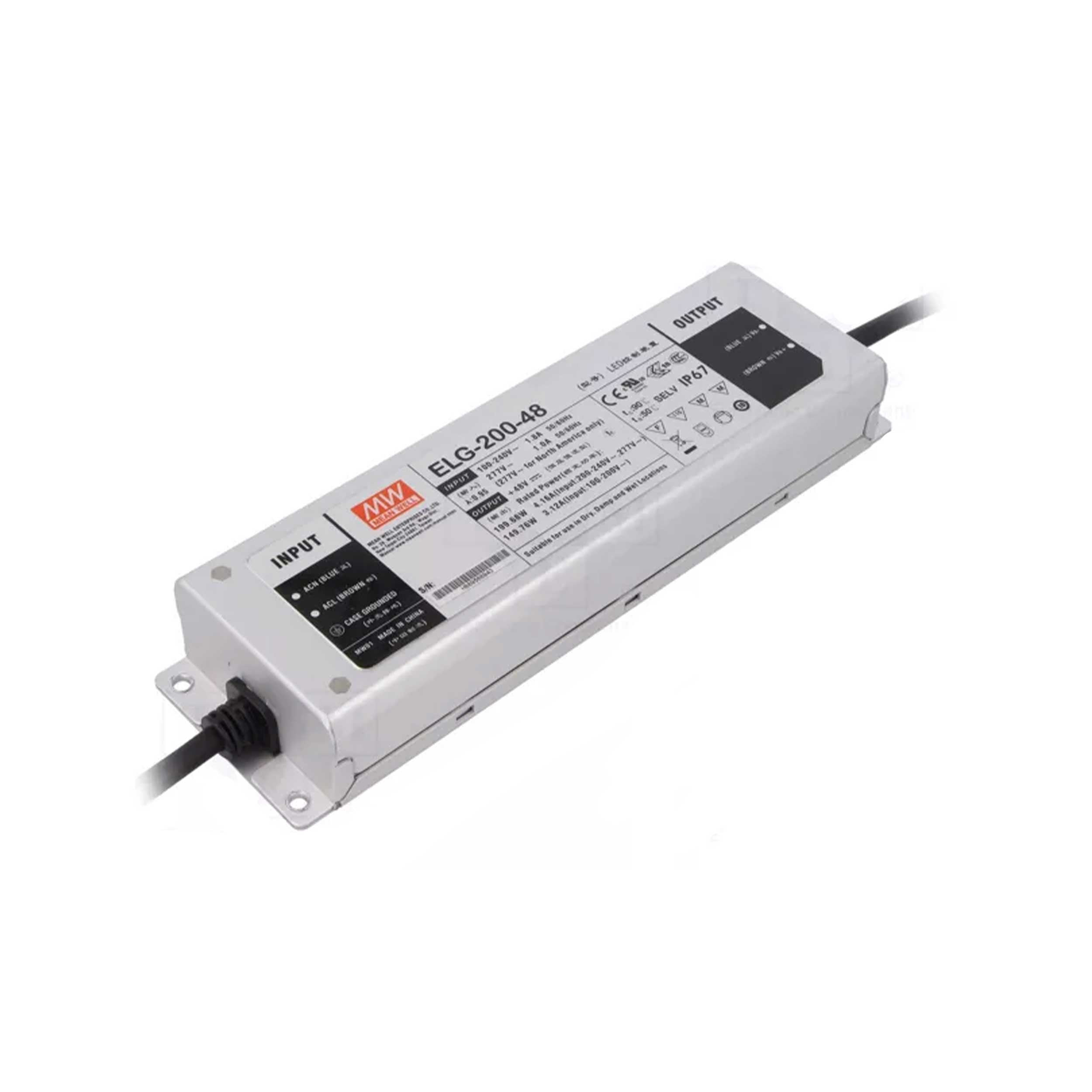 Превключване на захранването - ELG-200-48 Mean Well IP67