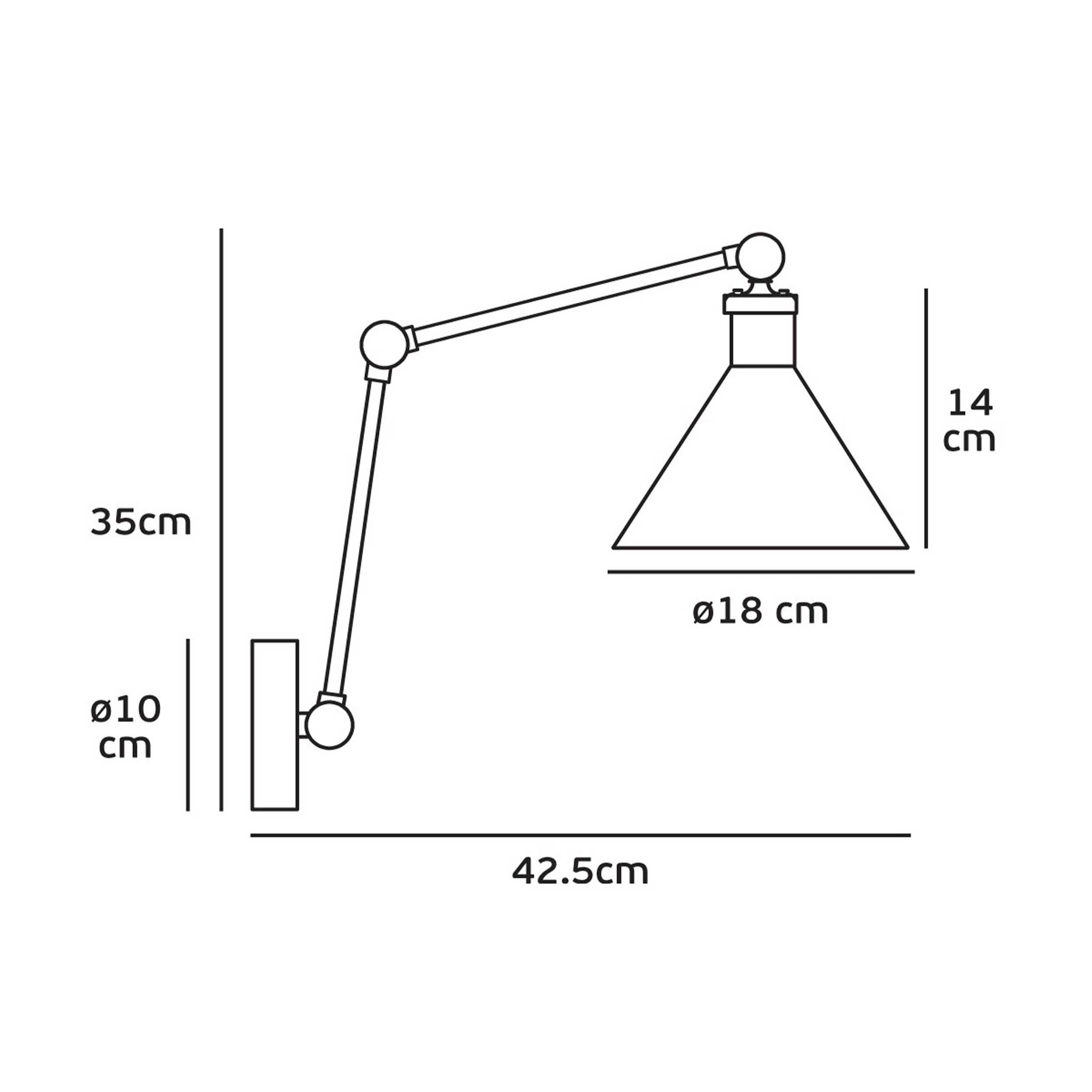 VK Light Gro E27 стенна лампа