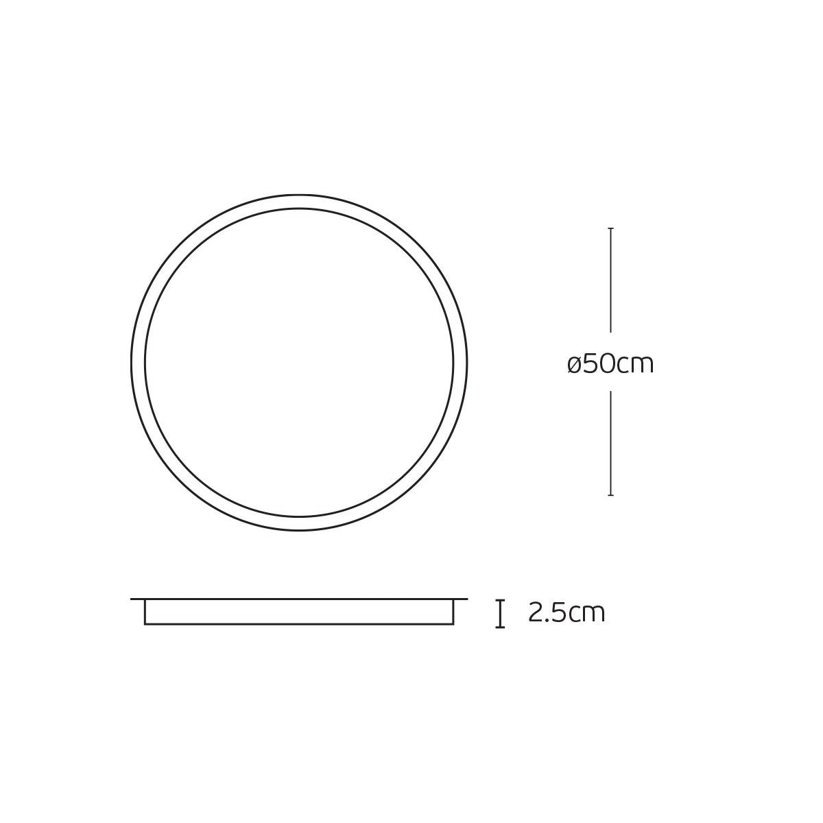 VK Light Wabi LED таванна лампа