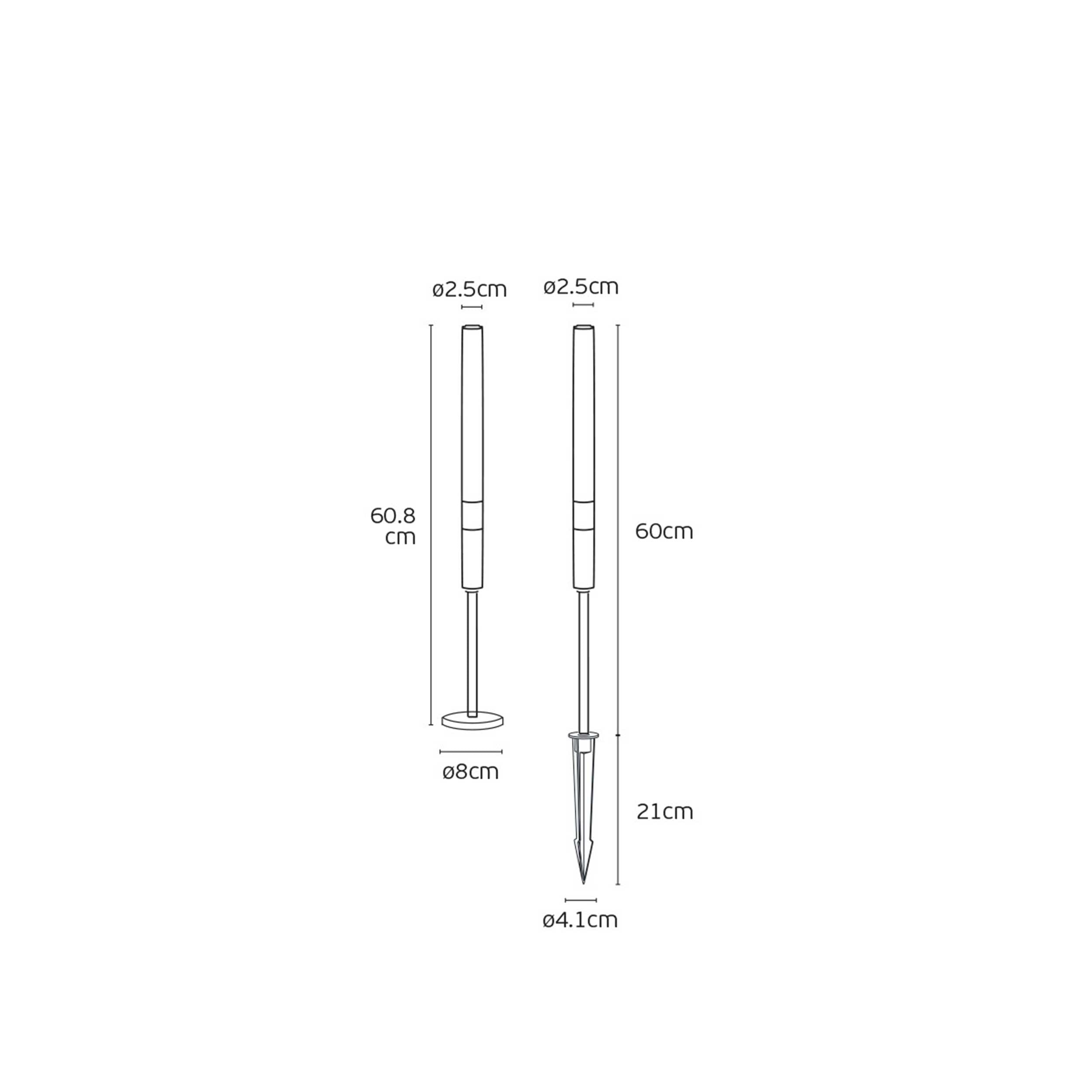VK Light Mim LED стълбово осветително тяло IP65
