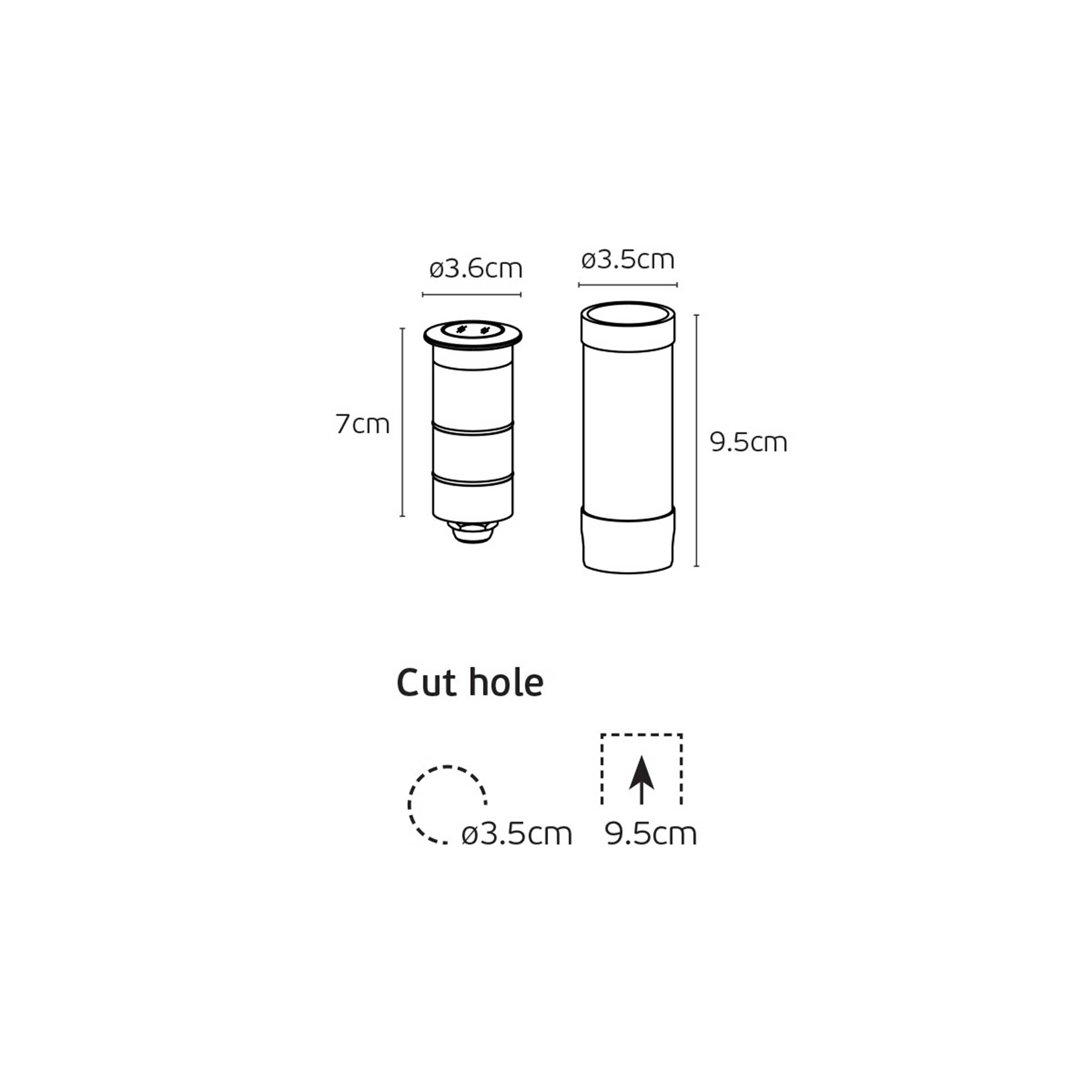 VK Light Moom LED стълбово осветително тяло IP67