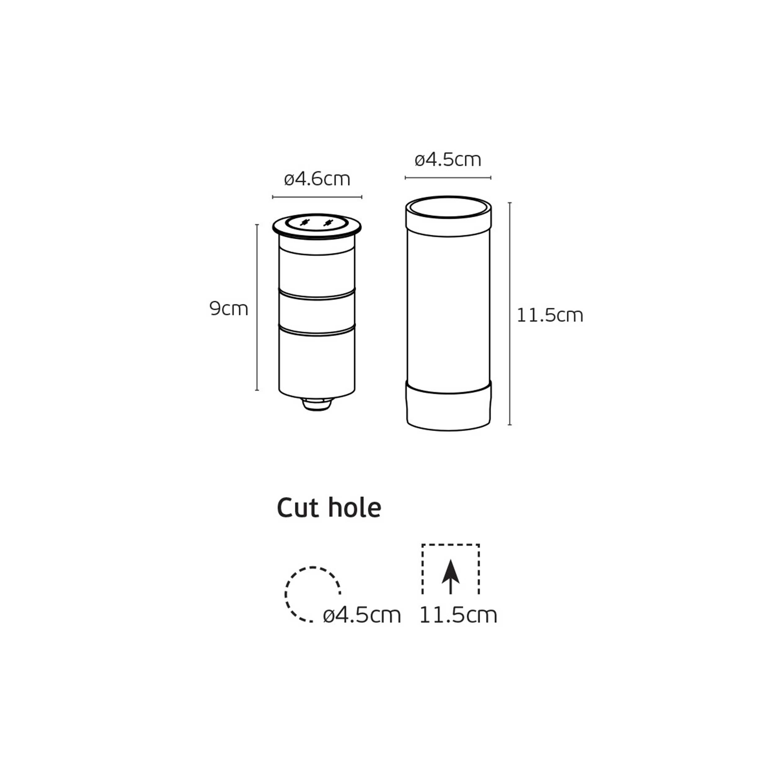 VK Light Moom LED стълбово осветително тяло IP67