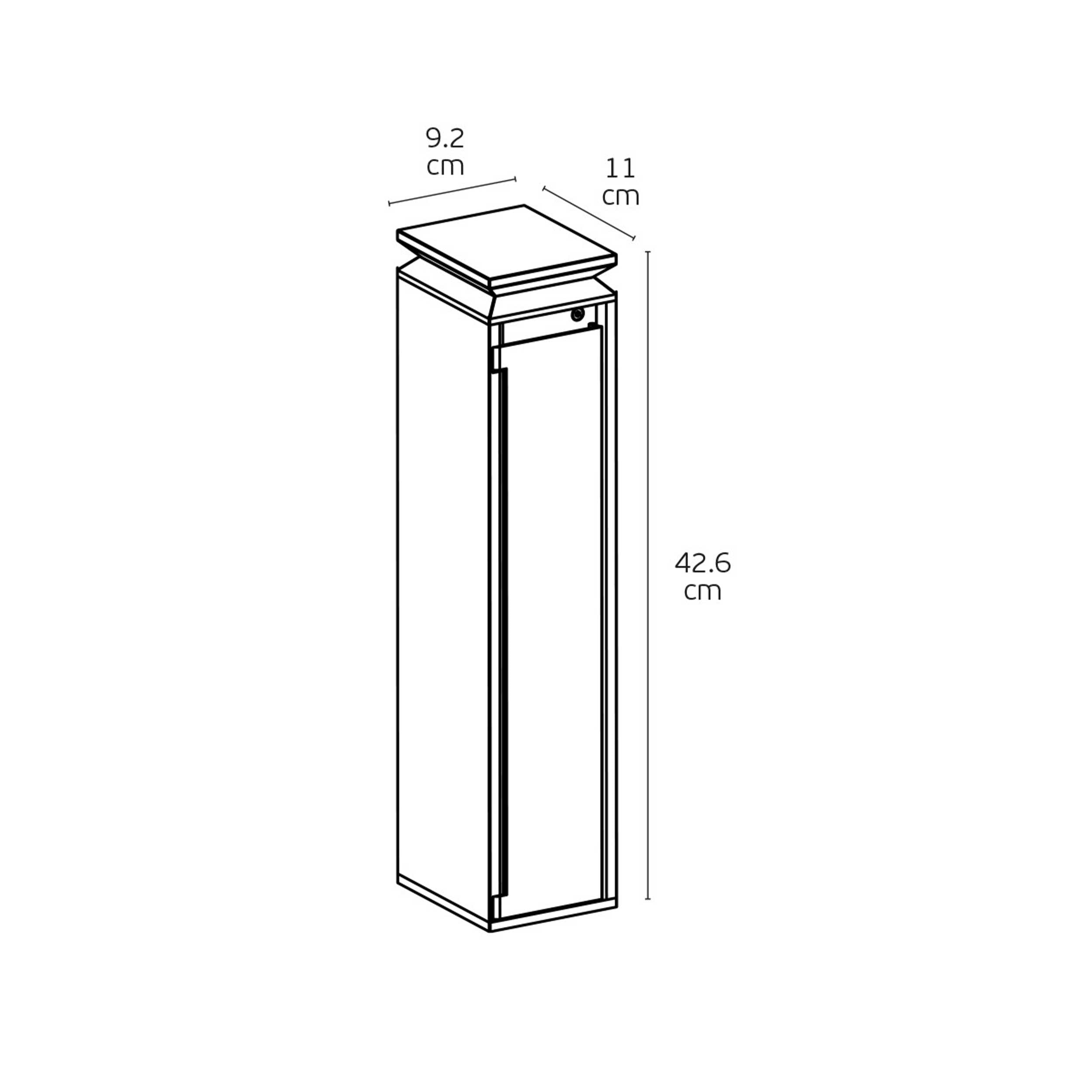 VK Light Run LED стълбово осветително тяло с Schuko контакти, IP54