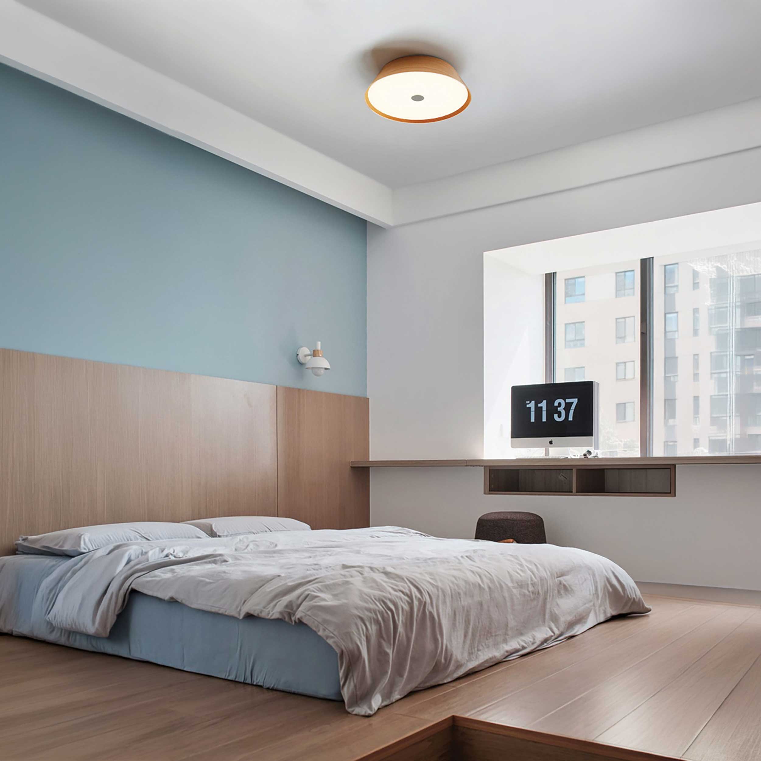 VK Light Woody LED таванна лампа от дърво