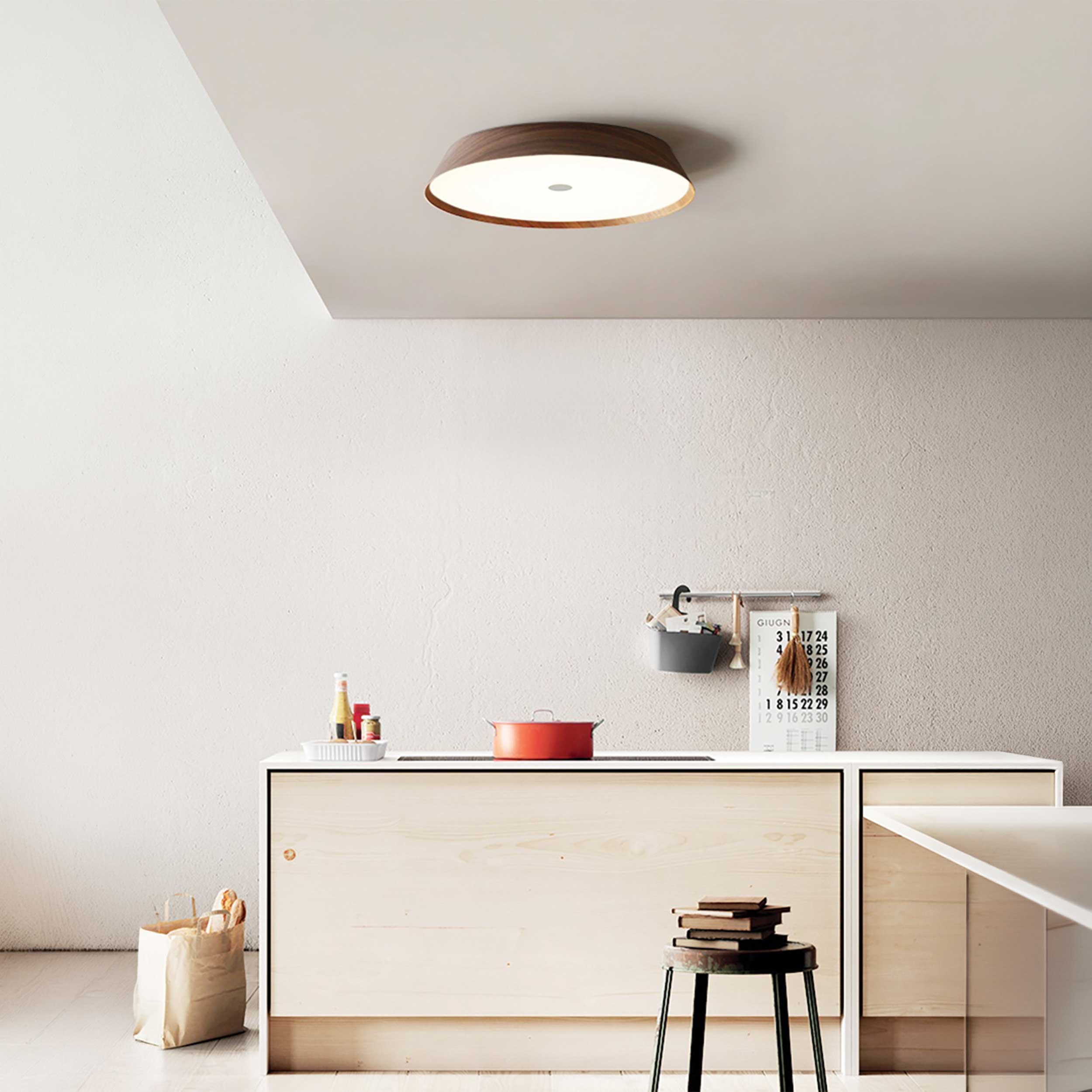 VK Light Woody LED таванна лампа от дърво