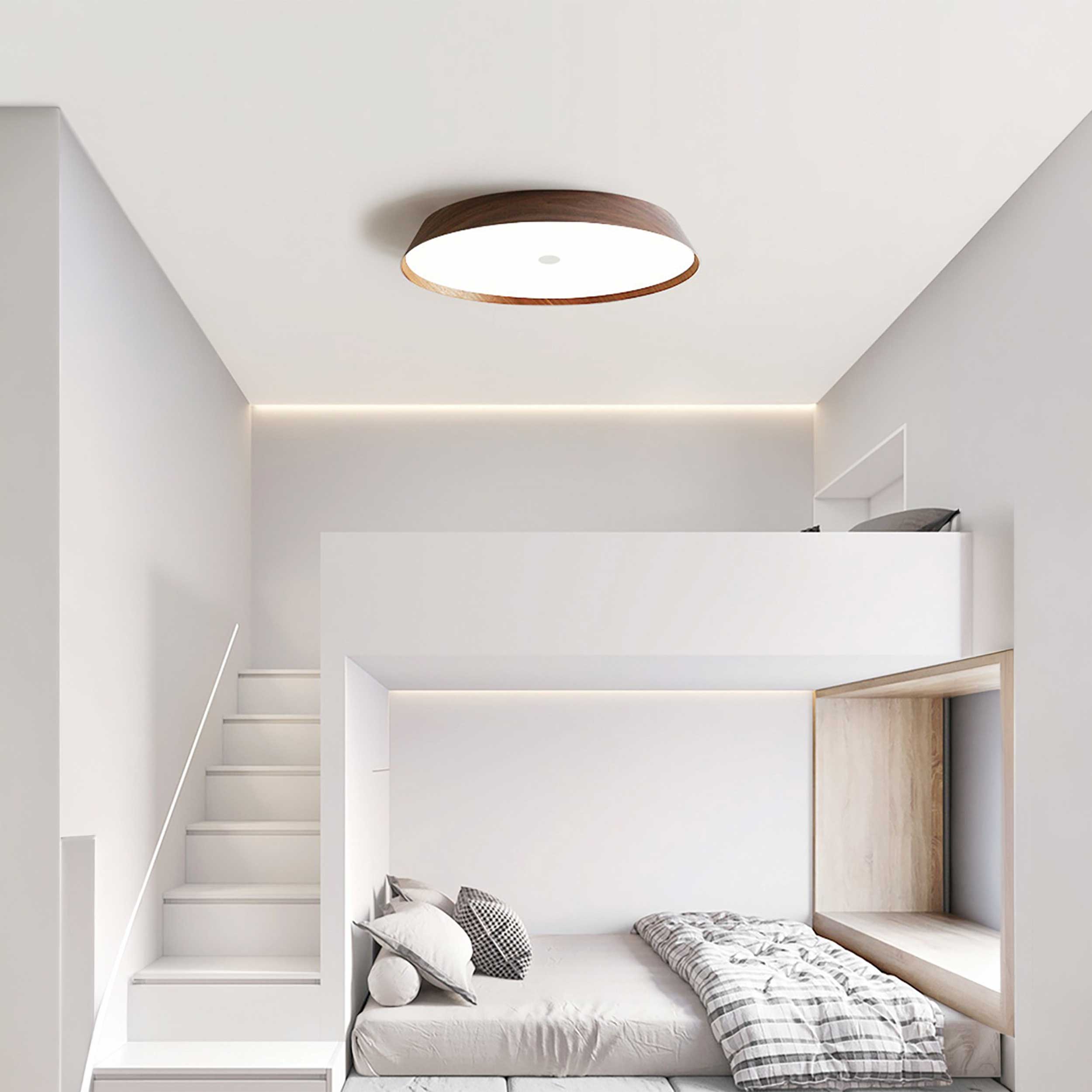 VK Light Woody LED таванна лампа от дърво