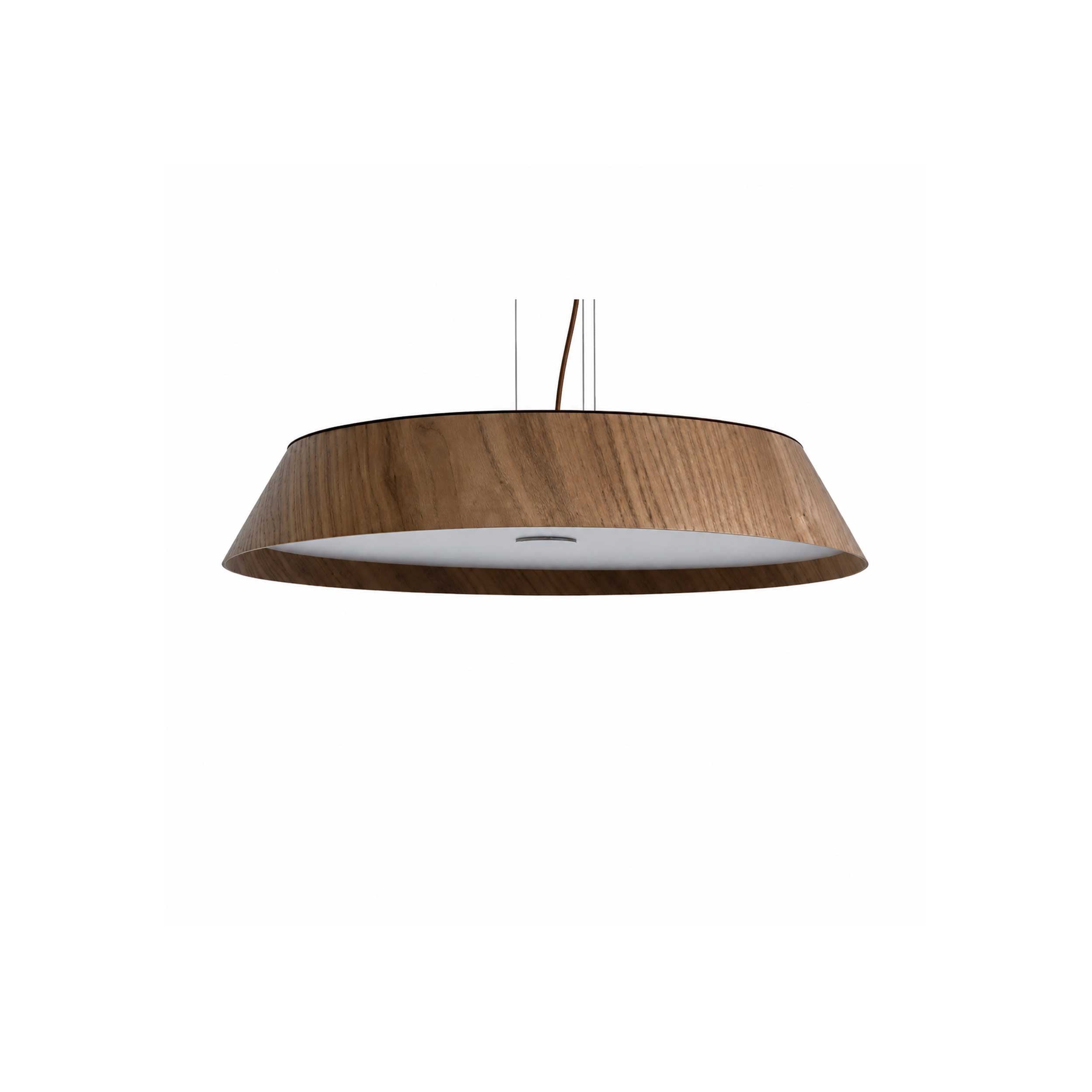 VK Light Woody LED висяща кръгла дървена лампа