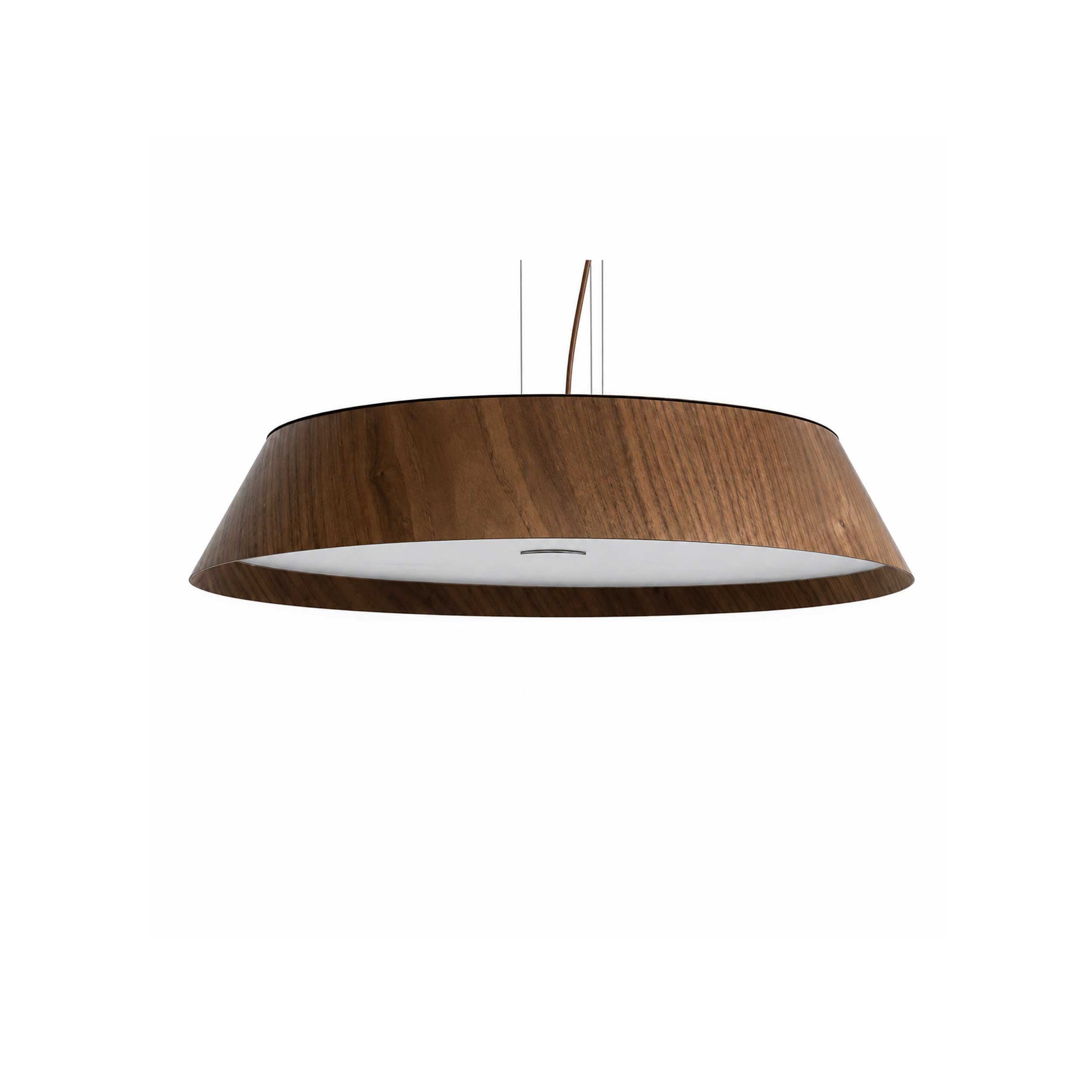 VK Light Woody LED висяща кръгла дървена лампа