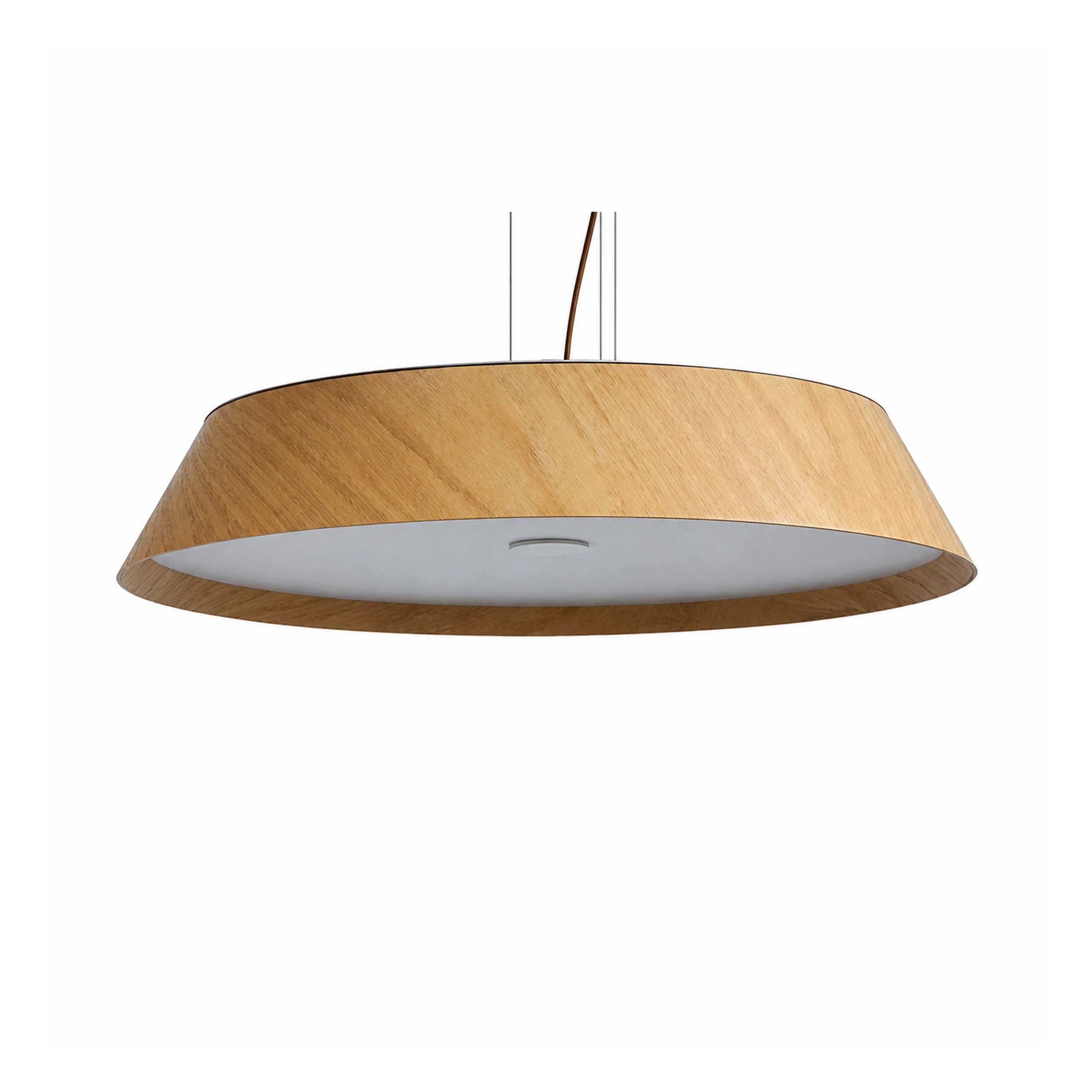 VK Light Woody LED висяща кръгла дървена лампа