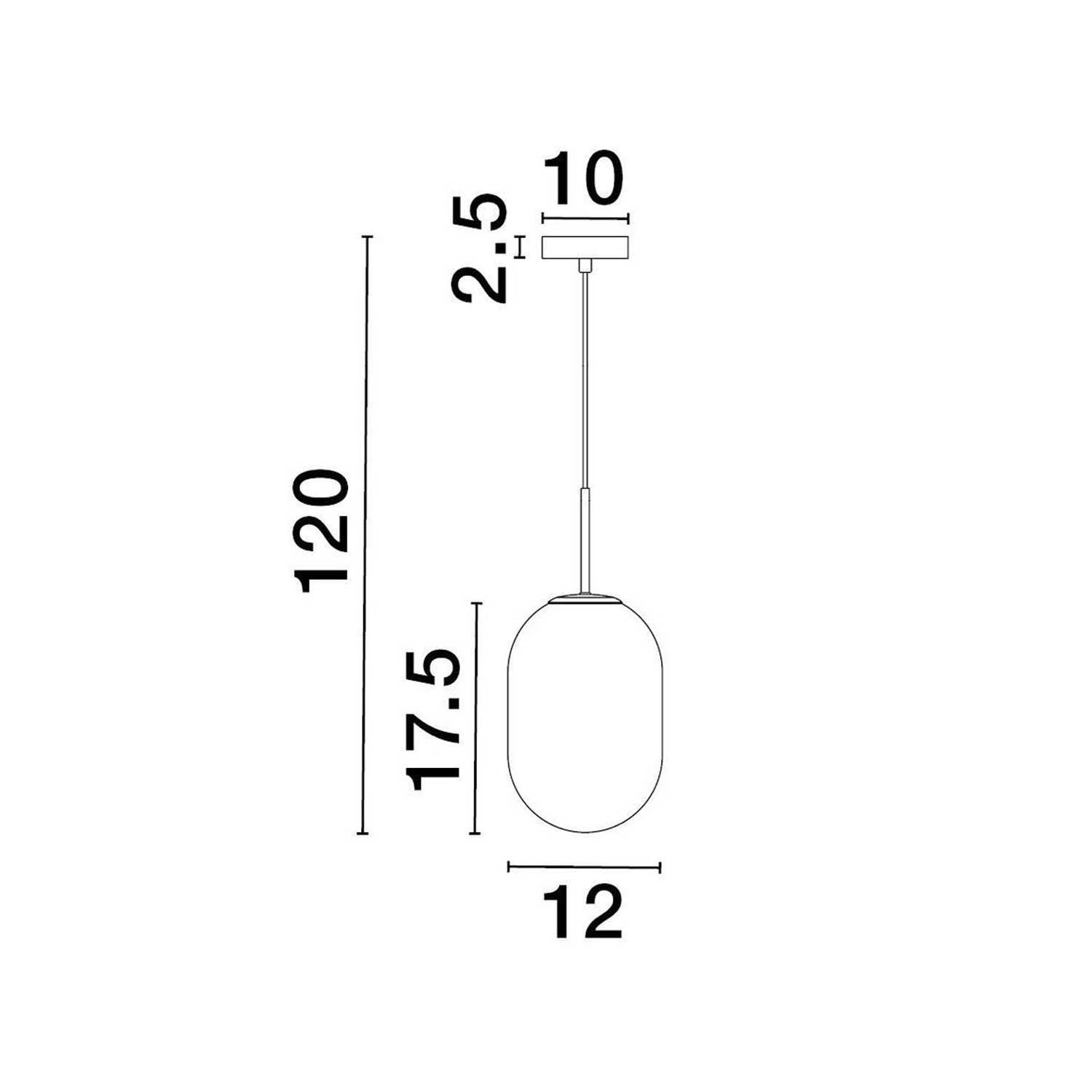 Nova Luce Chrysi G9 skleněné závěsné svítidlo zlaté
