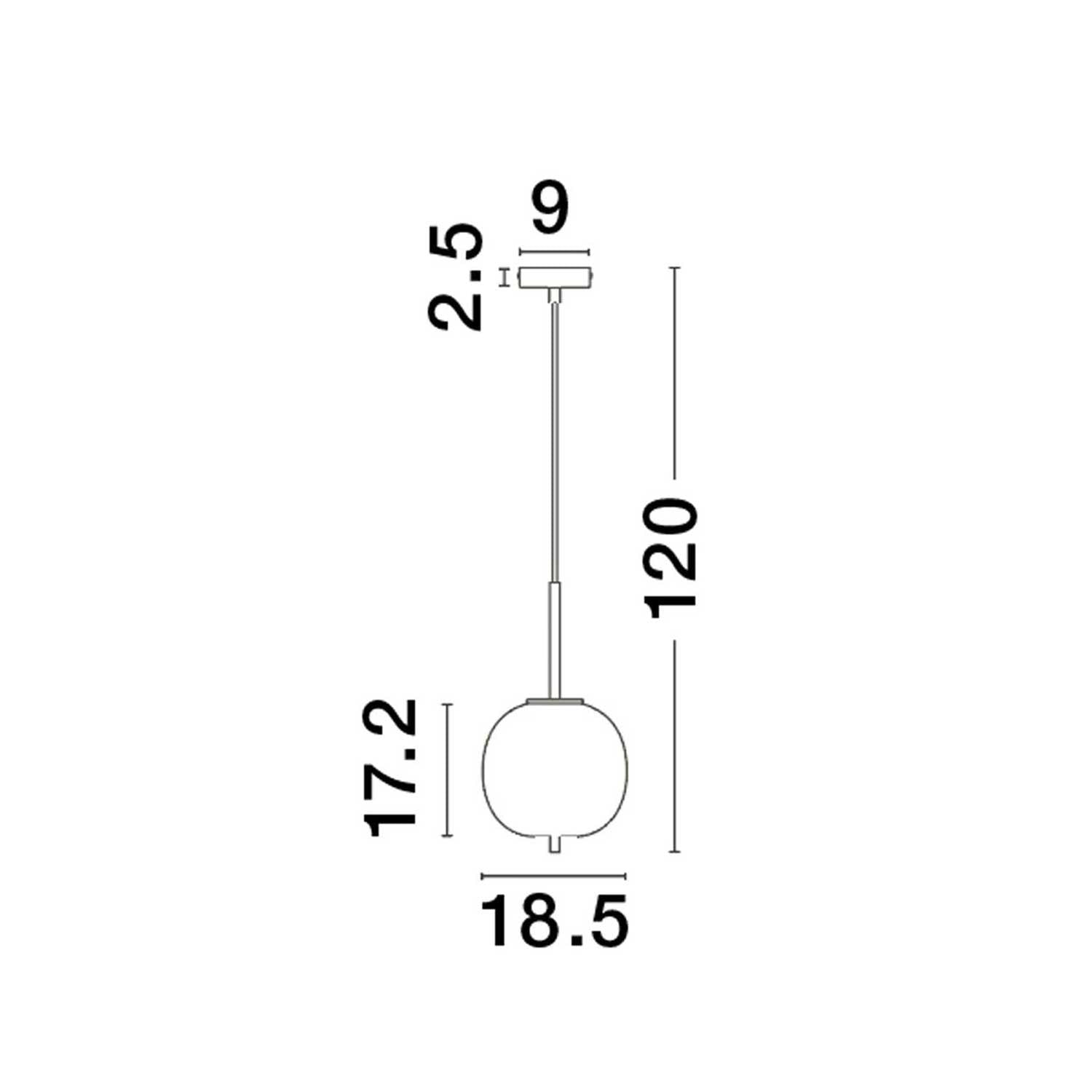 Nova Luce Lato E14 skleněné závěsné svítidlo