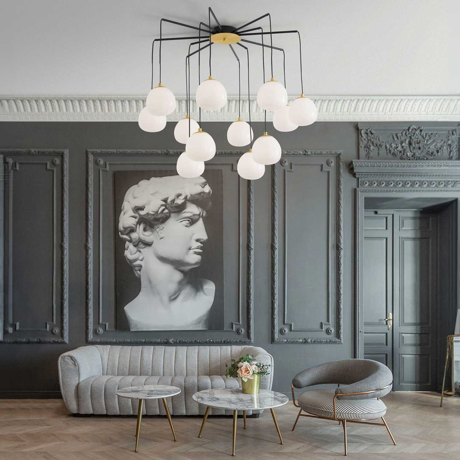 Nova Luce The Egg G9 skleněné závěsné svítidlo