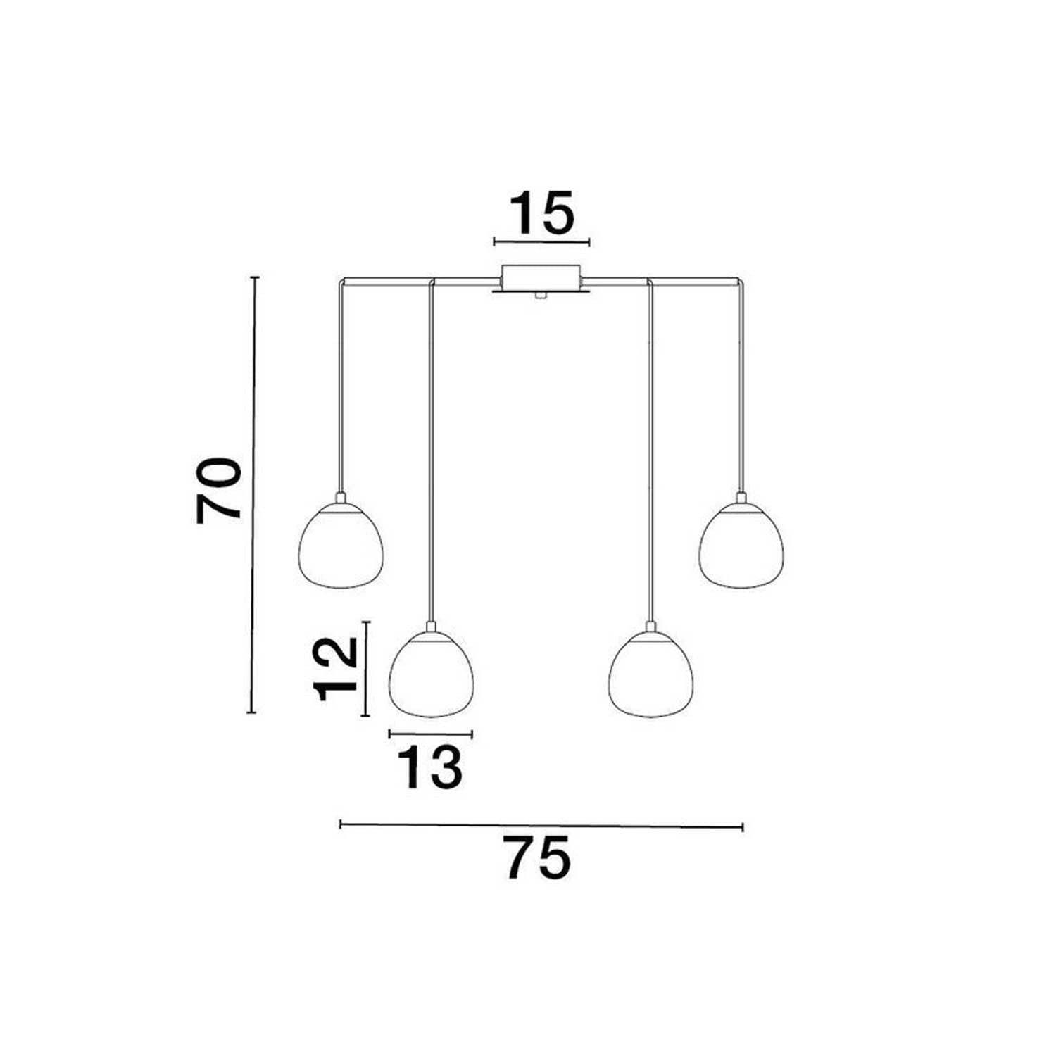 Nova Luce The Egg G9 skleněné závěsné svítidlo