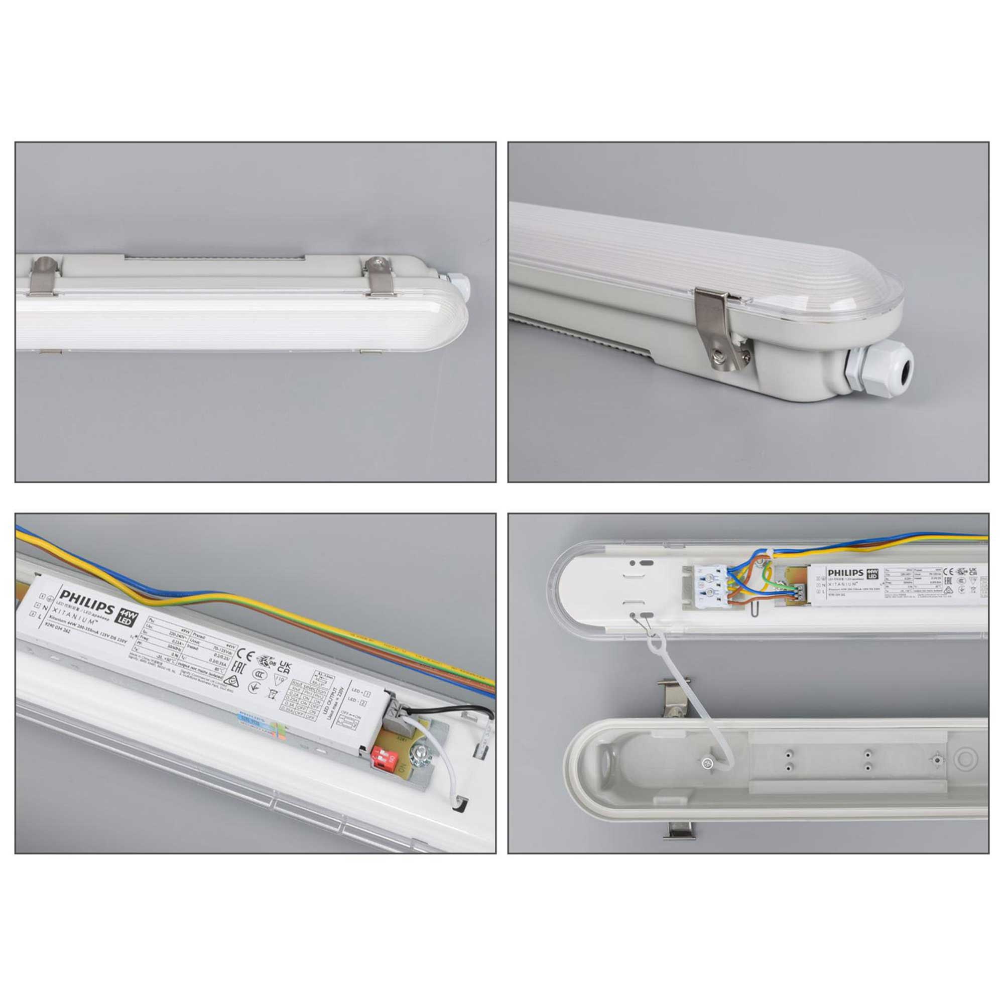 LED прахоустойчиво промишлено осветително тяло 1500mm IP66