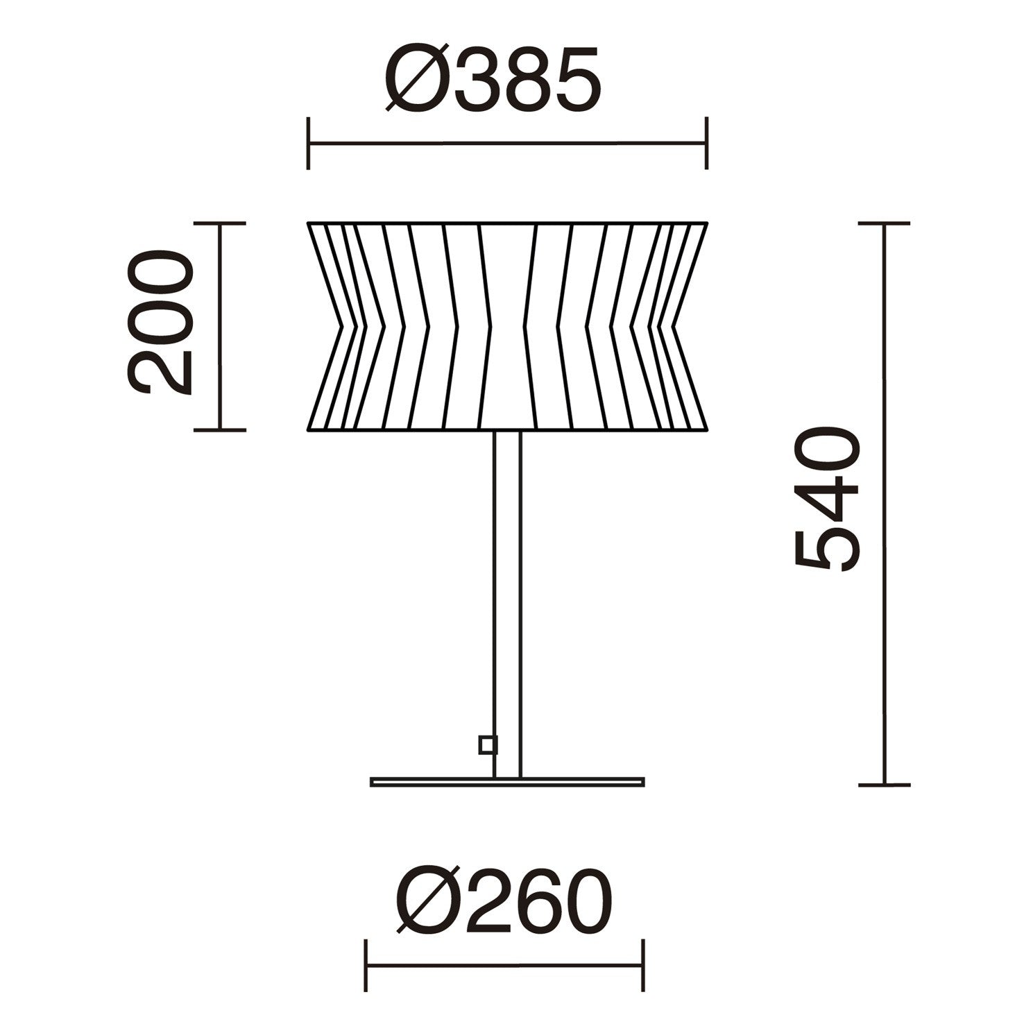 Exo Cora T E27 stolní svítidlo černé