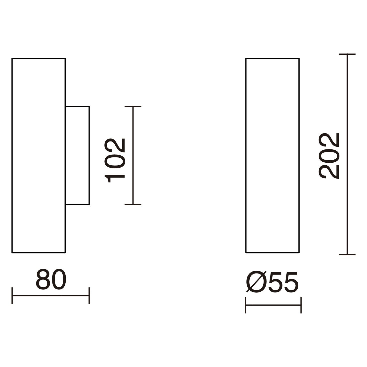 Exo Tania W GU10 nástěnné svítidlo zlaté