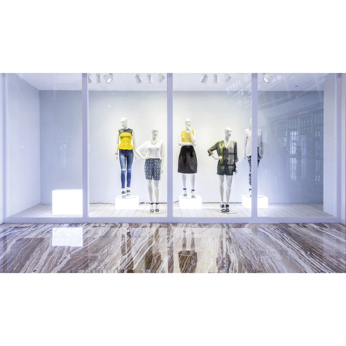 Indeluz Florida LED stropní svítidlo bílé