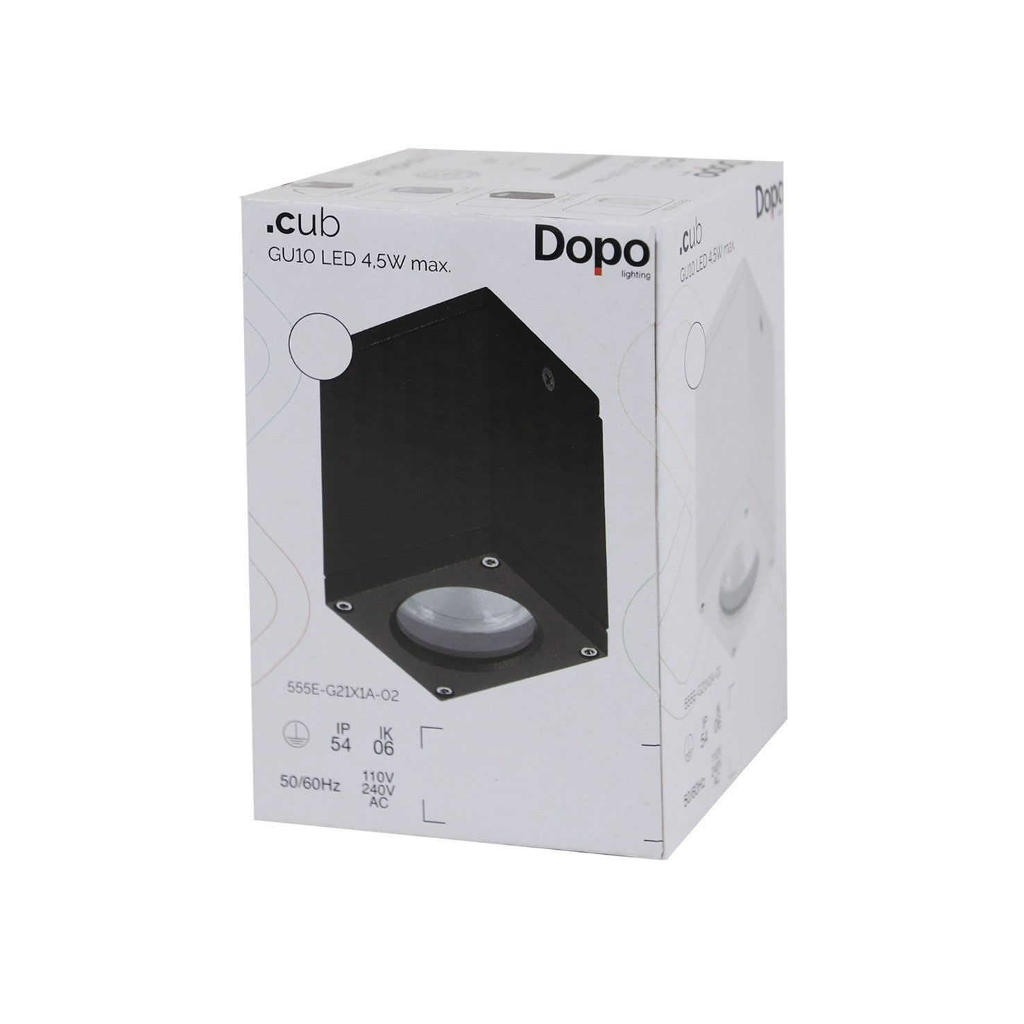 Dopo Cub C GU10 přisazené svítidlo černé