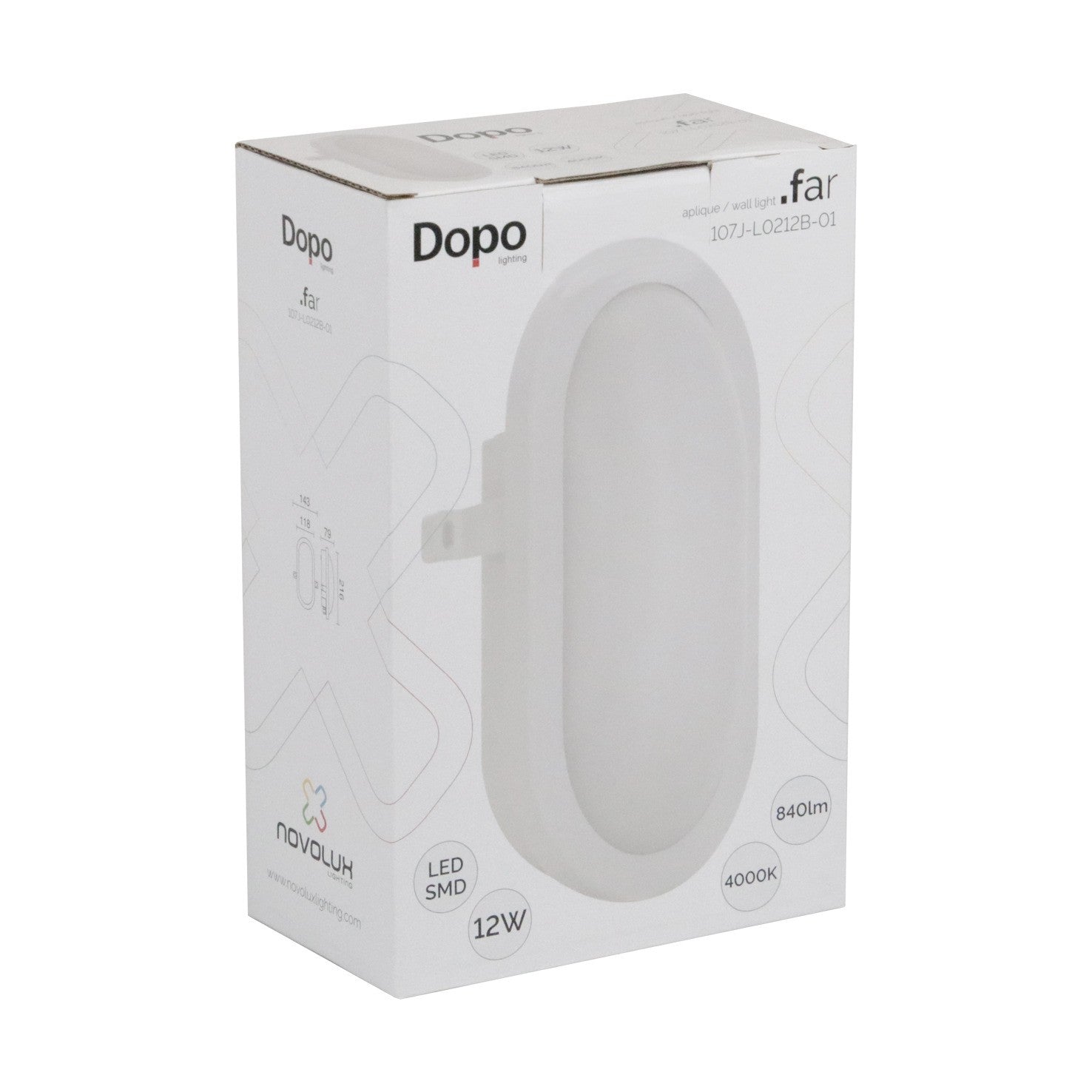 Dopo Far Oval LED přisazené svítidlo bílé