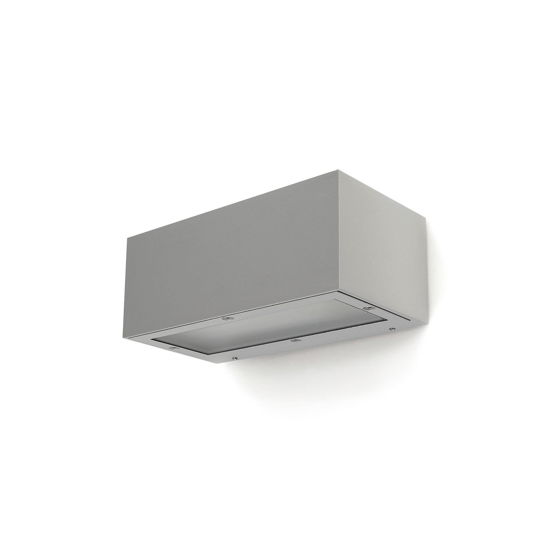 Dopo Isora down rectangle LED přisazené svítidlo šedé