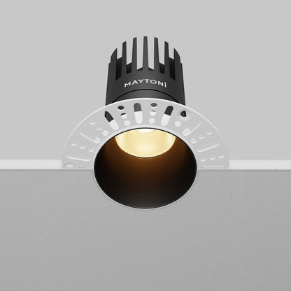 Maytoni downlight Dip LED 50° вграден кръгъл осветител, черен