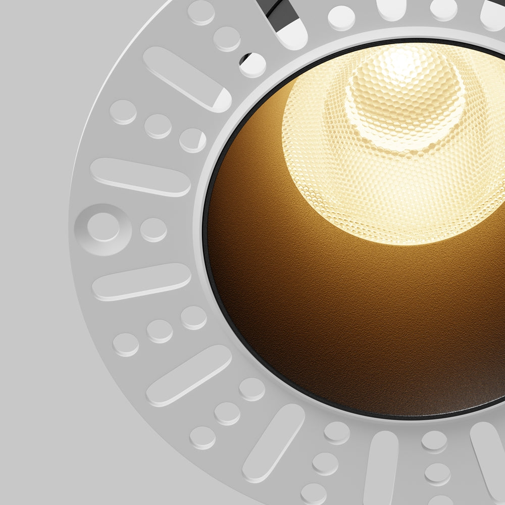 Maytoni downlight Dip LED 50° вграден кръгъл осветител, черен