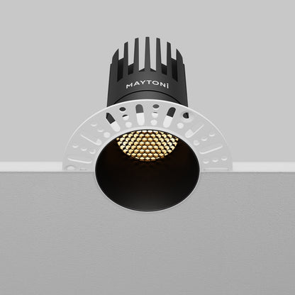 Maytoni downlight Dip LED 50° вграден кръгъл осветител, черен