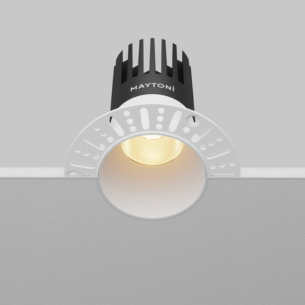 Maytoni downlight Dip LED 50° вграден кръгъл осветител, бял