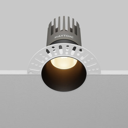 Maytoni downlight Dip LED 50° вграден кръгъл осветител, черен