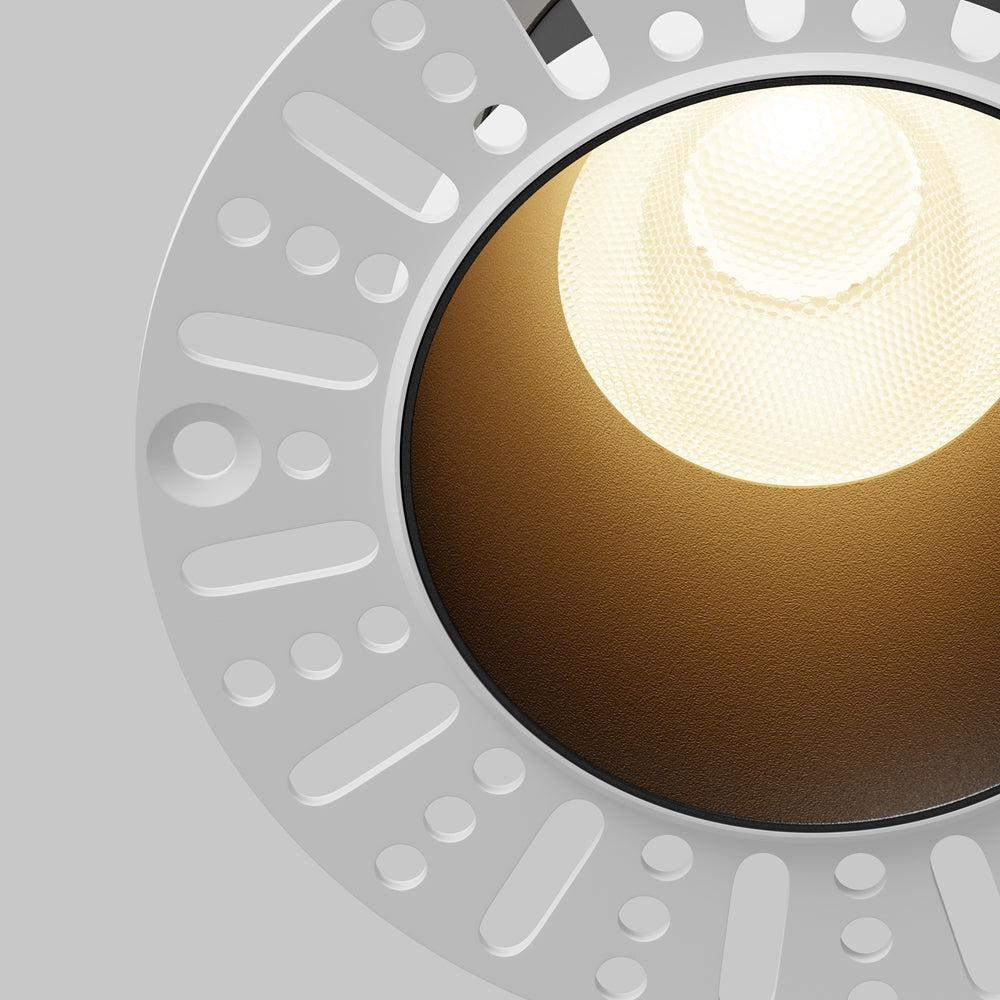 Maytoni downlight Dip LED 50° вграден кръгъл осветител, черен