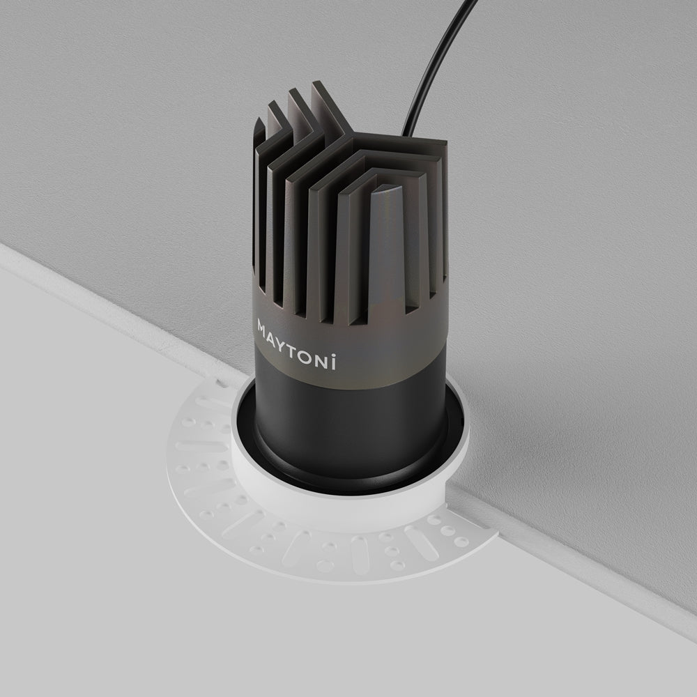 Maytoni downlight Dip LED 50° вграден кръгъл осветител, черен