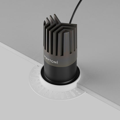 Maytoni downlight Dip LED 50° вграден кръгъл осветител, черен