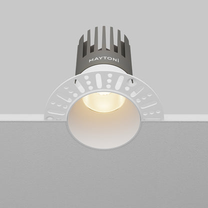 Maytoni downlight Dip LED 50° вграден кръгъл осветител, бял