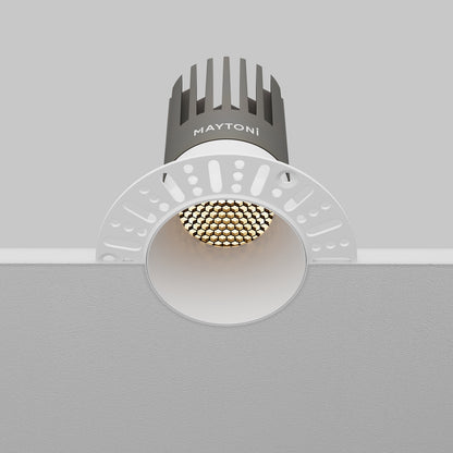Maytoni downlight Dip LED 50° вграден кръгъл осветител, бял