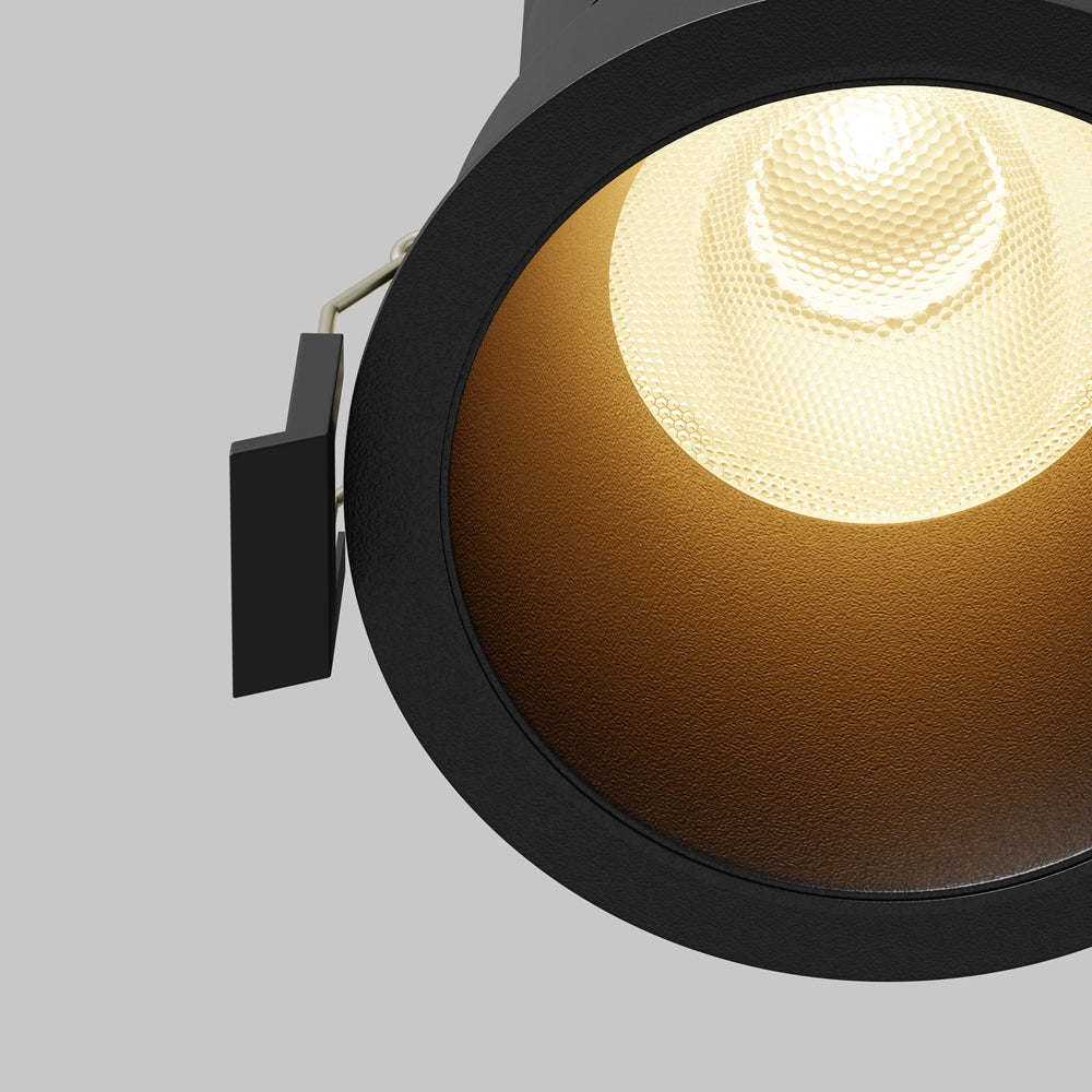 Maytoni downlight Dip LED 50° вграден кръгъл осветител, черен