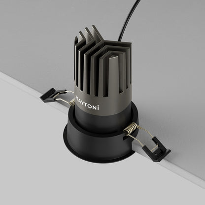 Maytoni downlight Dip LED 50° вграден кръгъл осветител, черен