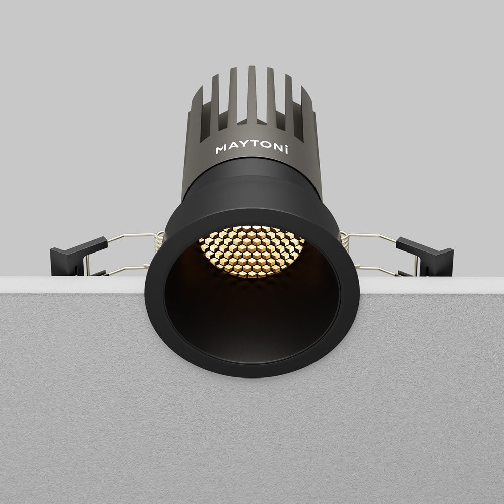 Maytoni downlight Dip LED 50° вграден кръгъл осветител, черен