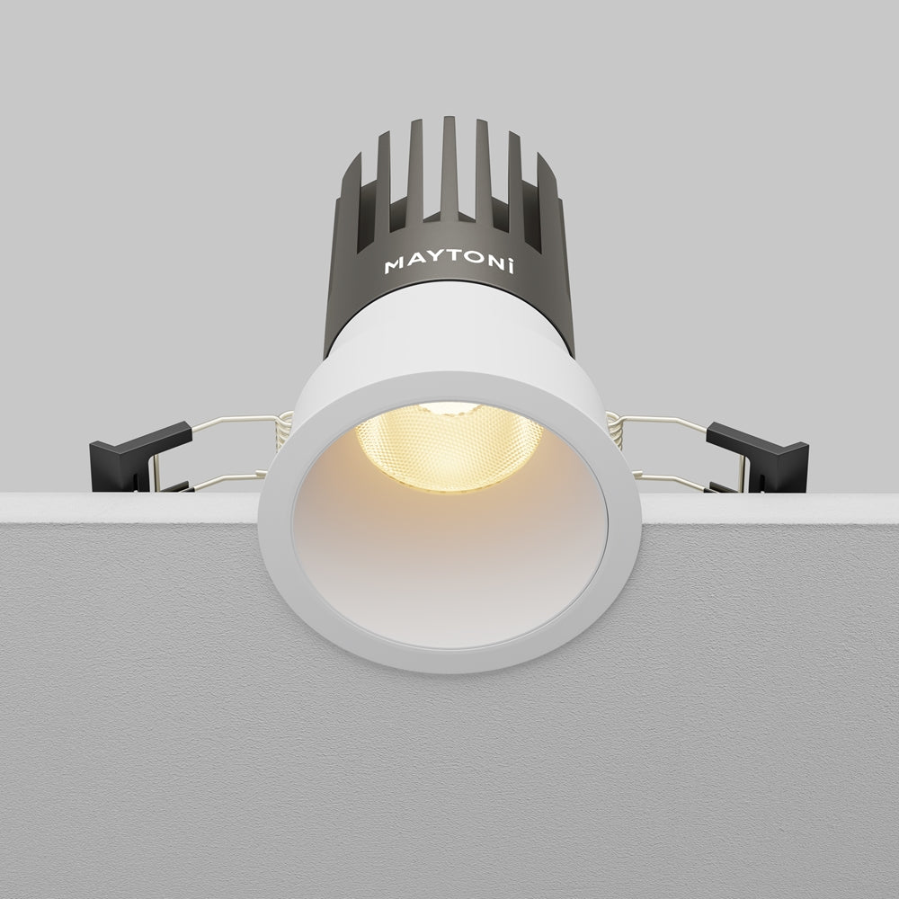 Maytoni downlight Dip LED 50° вграден кръгъл осветител, бял